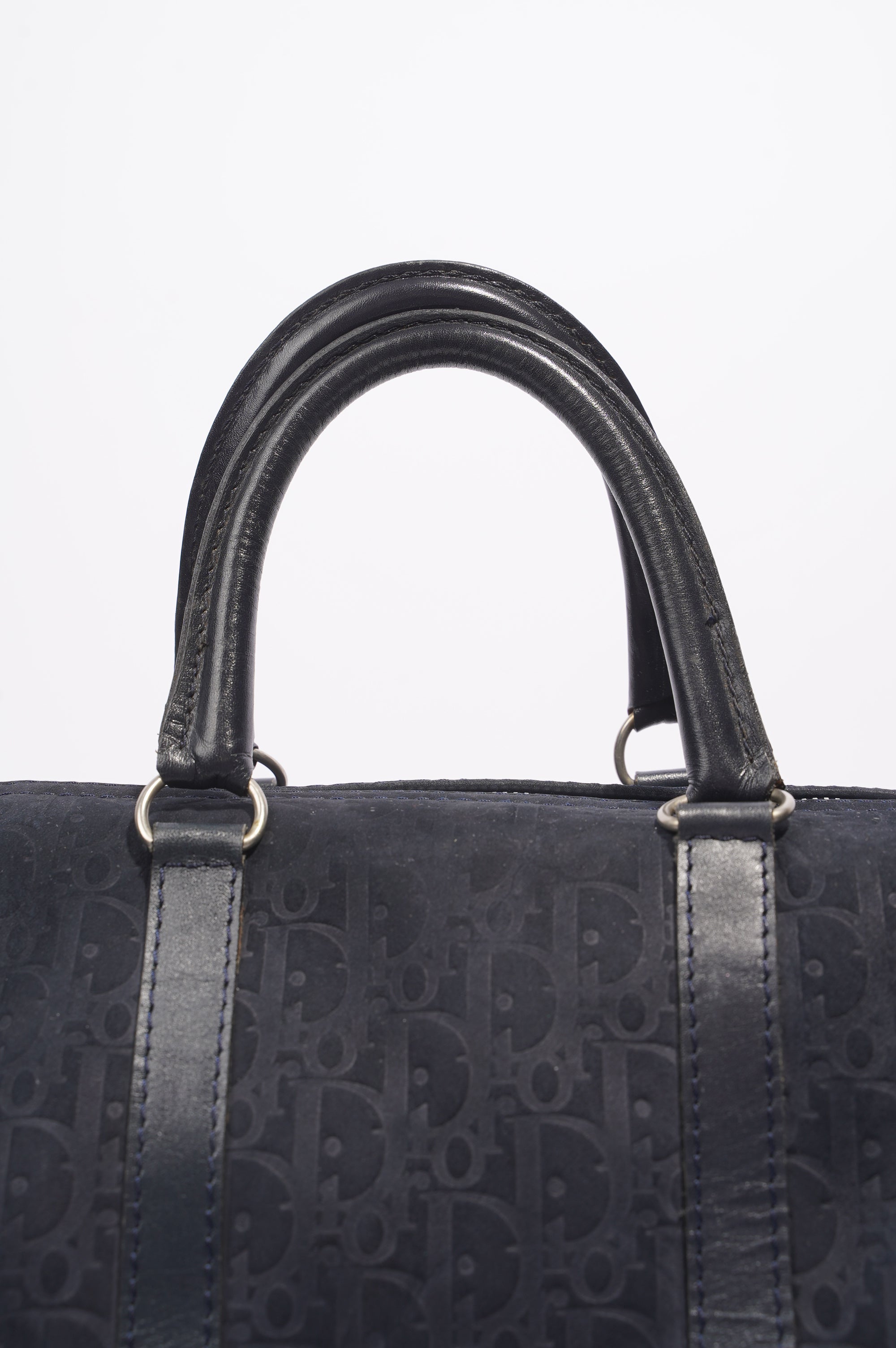 Christian Dior Boston Bag Navy Technical Fabric