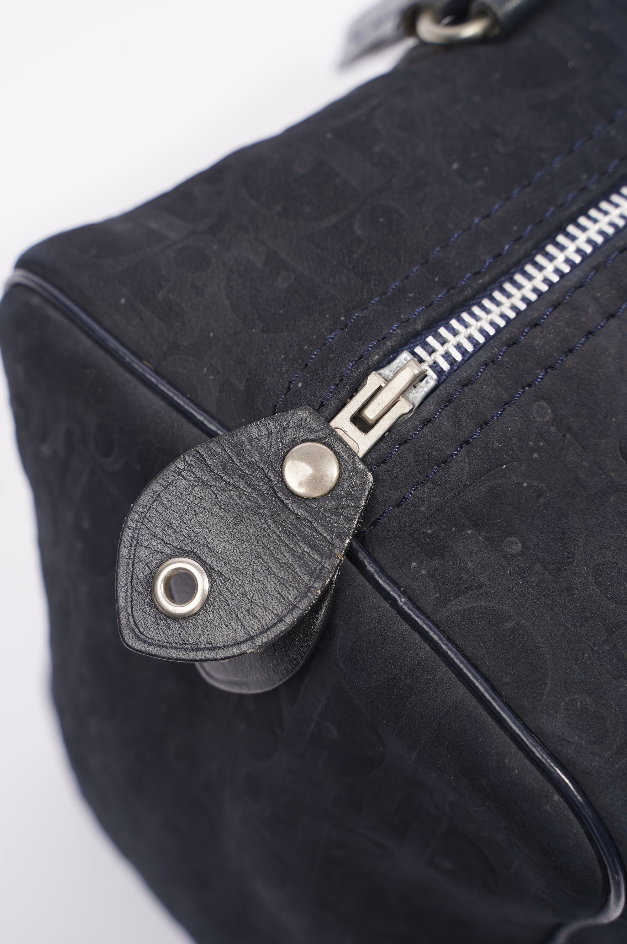Christian Dior Boston Bag Navy Technical Fabric