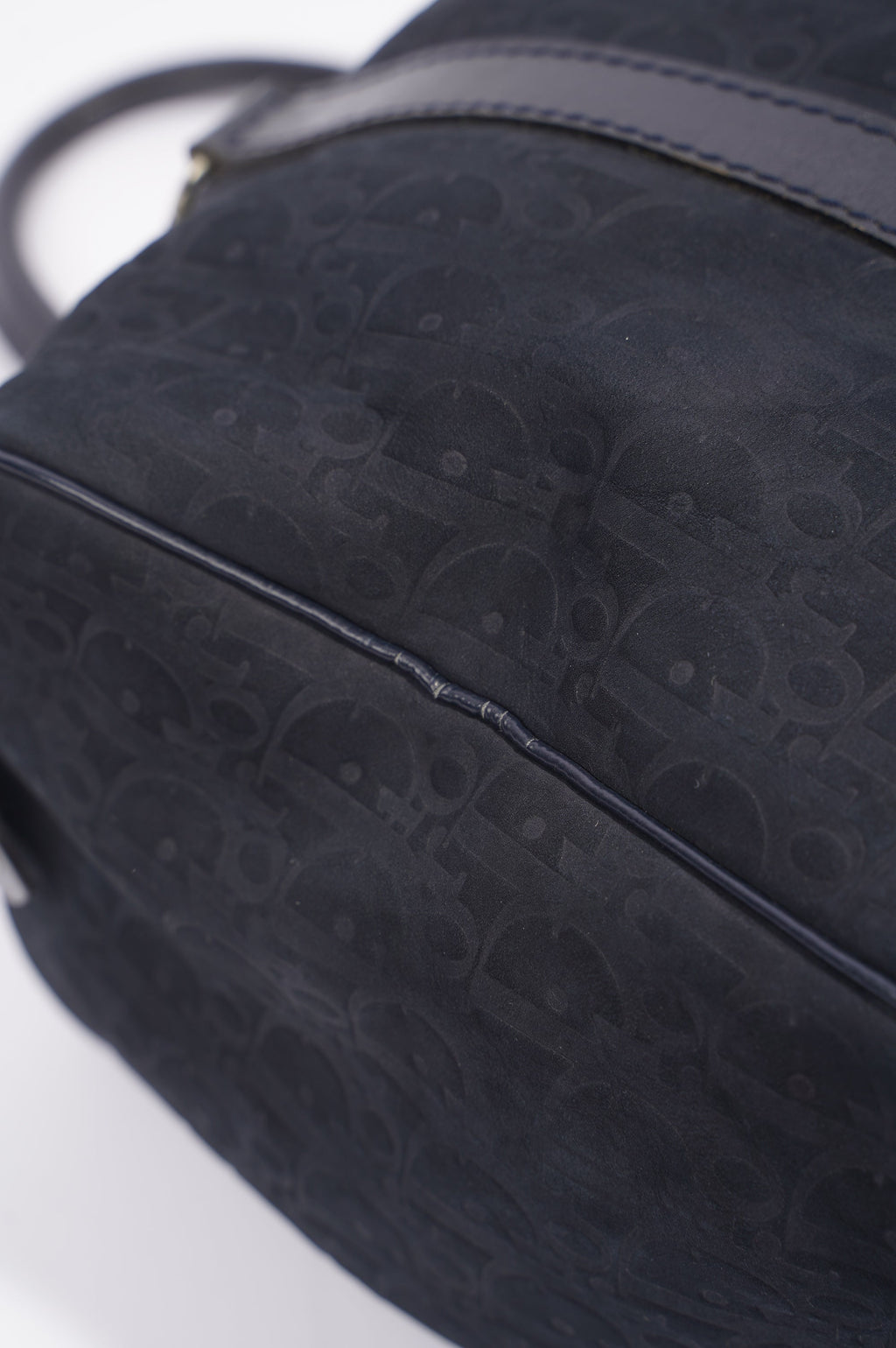 Christian Dior Boston Bag Navy Technical Fabric