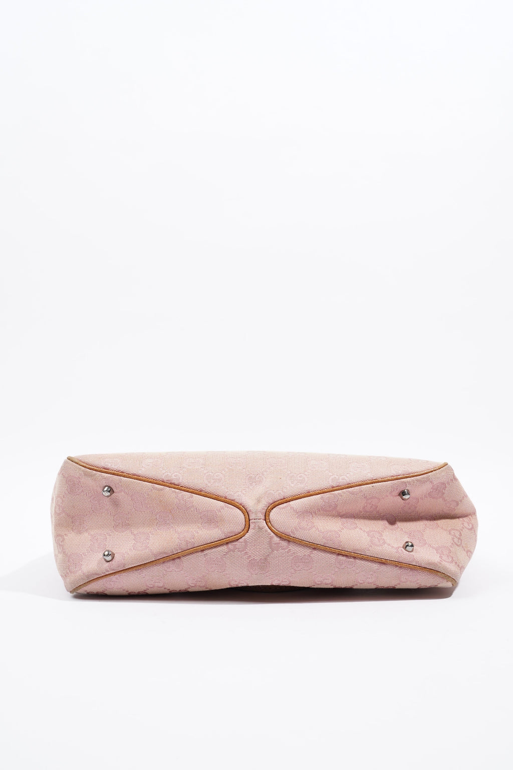 Gucci Tote Bag Pink / Brown Canvas Small