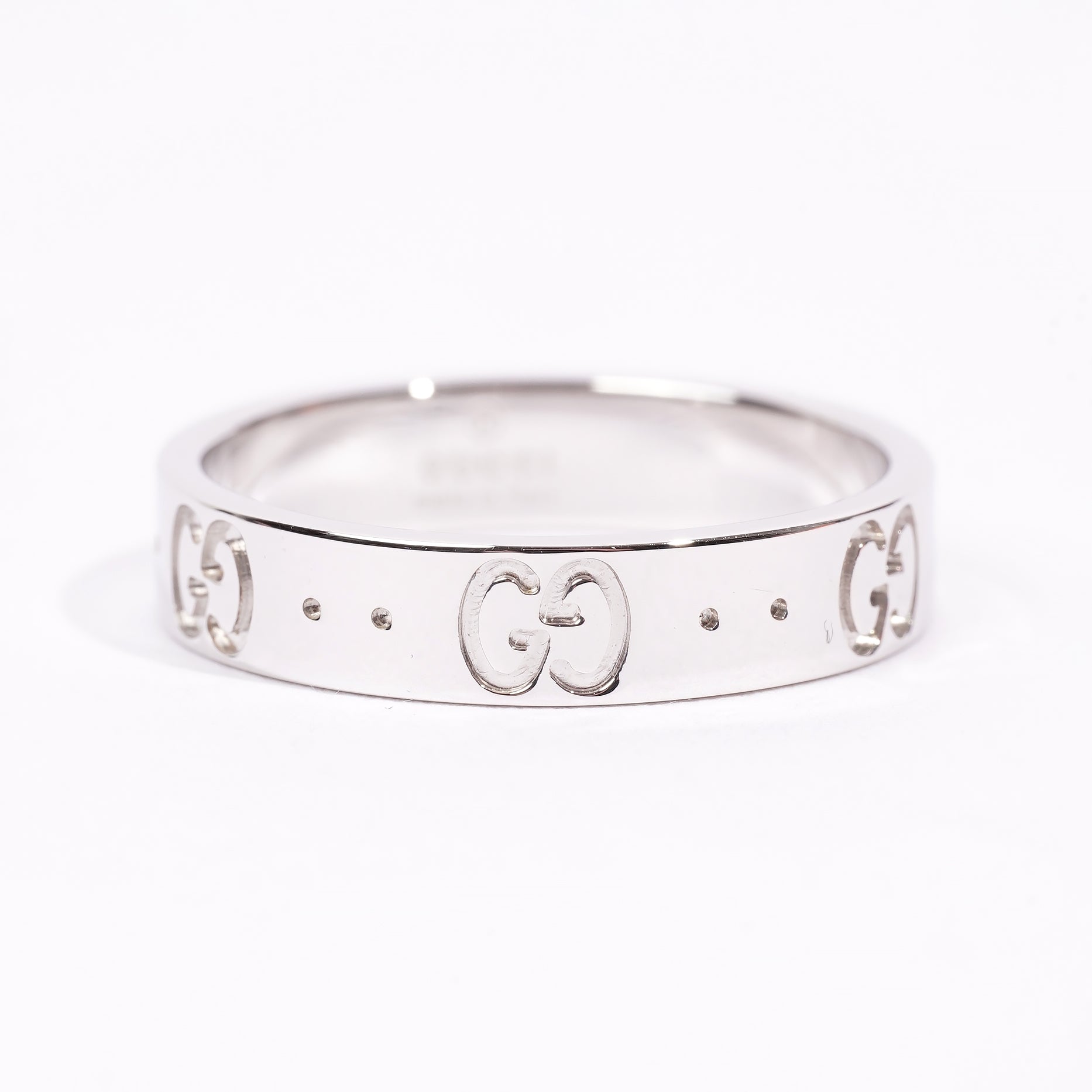 Gucci Icon Ring White Gold White Gold 12