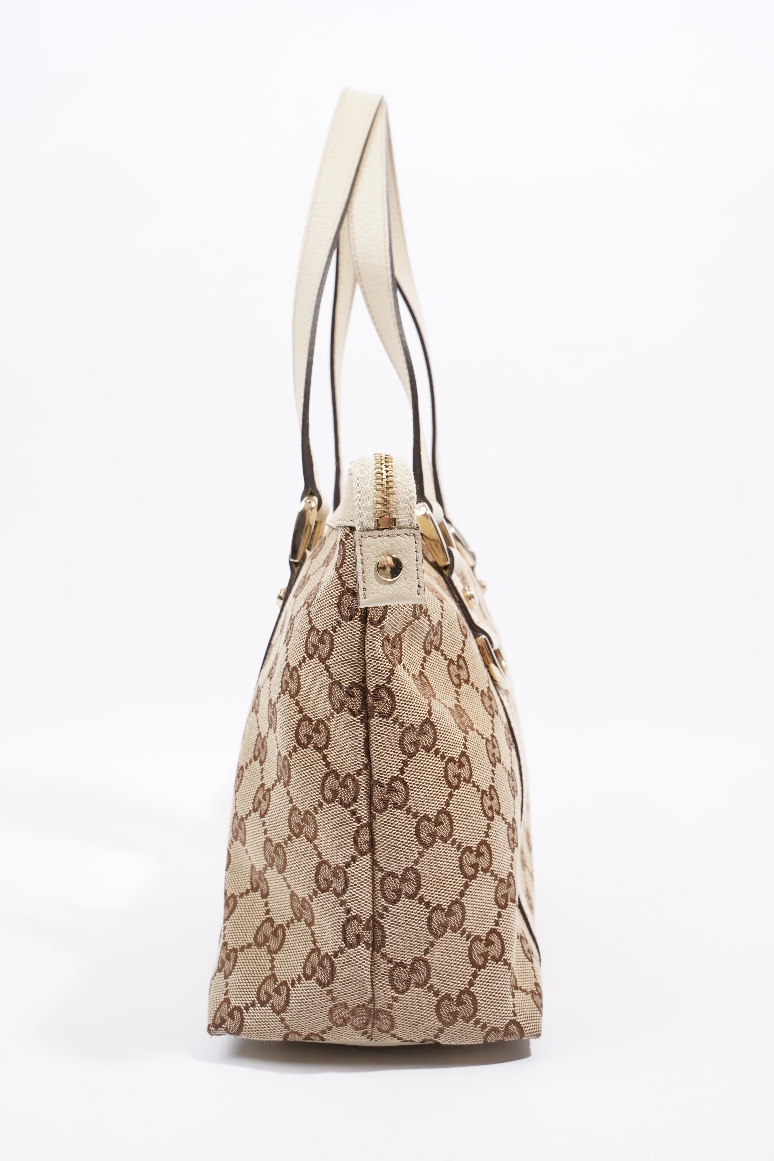 Gucci Abbey Shoulder Bag Supreme Print / White Canvas Medium