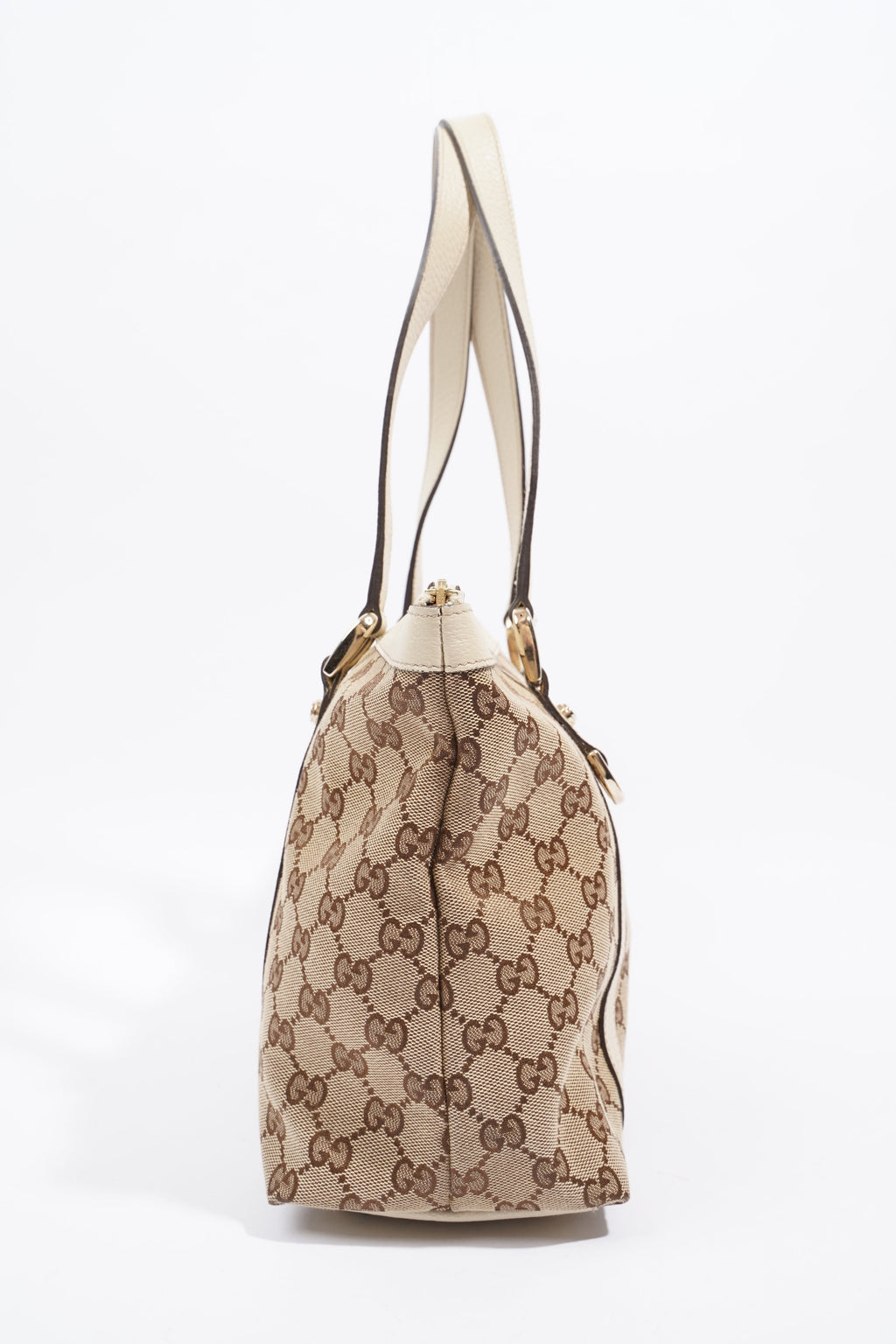 Gucci Abbey Shoulder Bag Supreme Print / White Canvas Medium