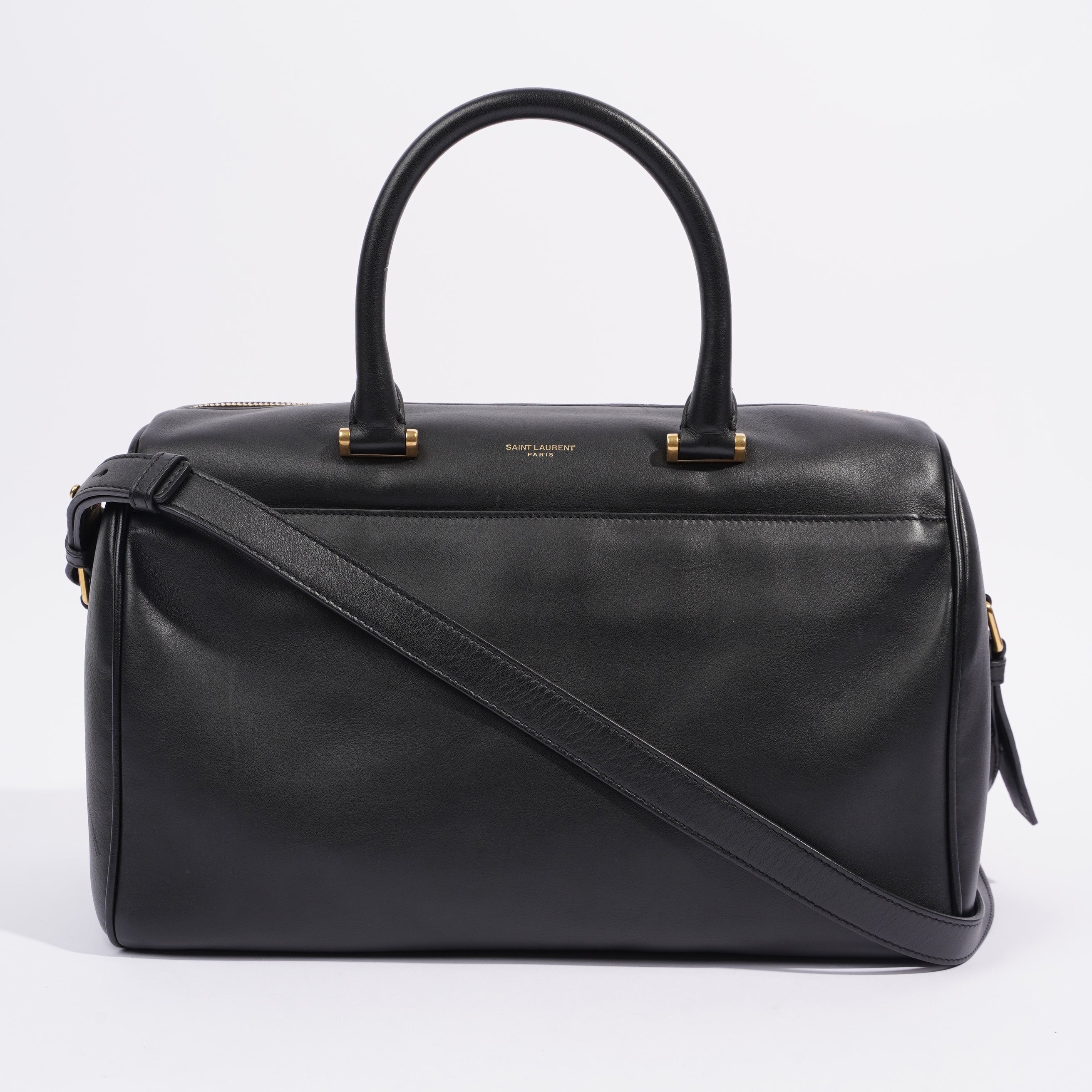 Saint Laurent Duffle Bag Black Leather Small