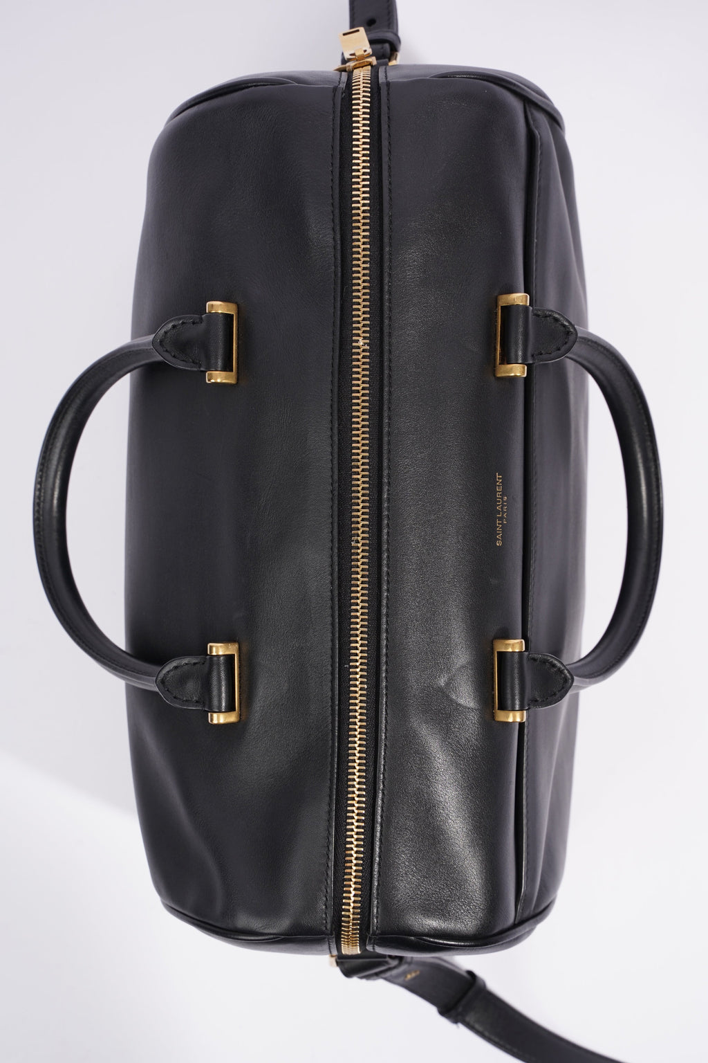 Saint Laurent Duffle Bag Black Leather Small
