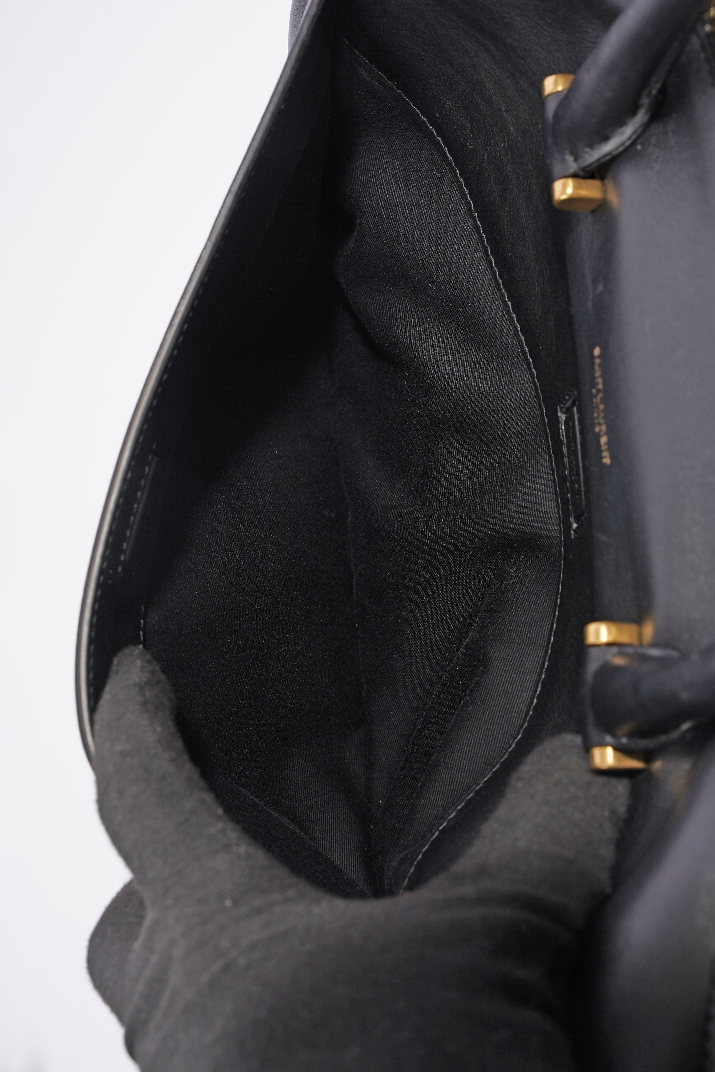 Saint Laurent Duffle Bag Black Leather Small