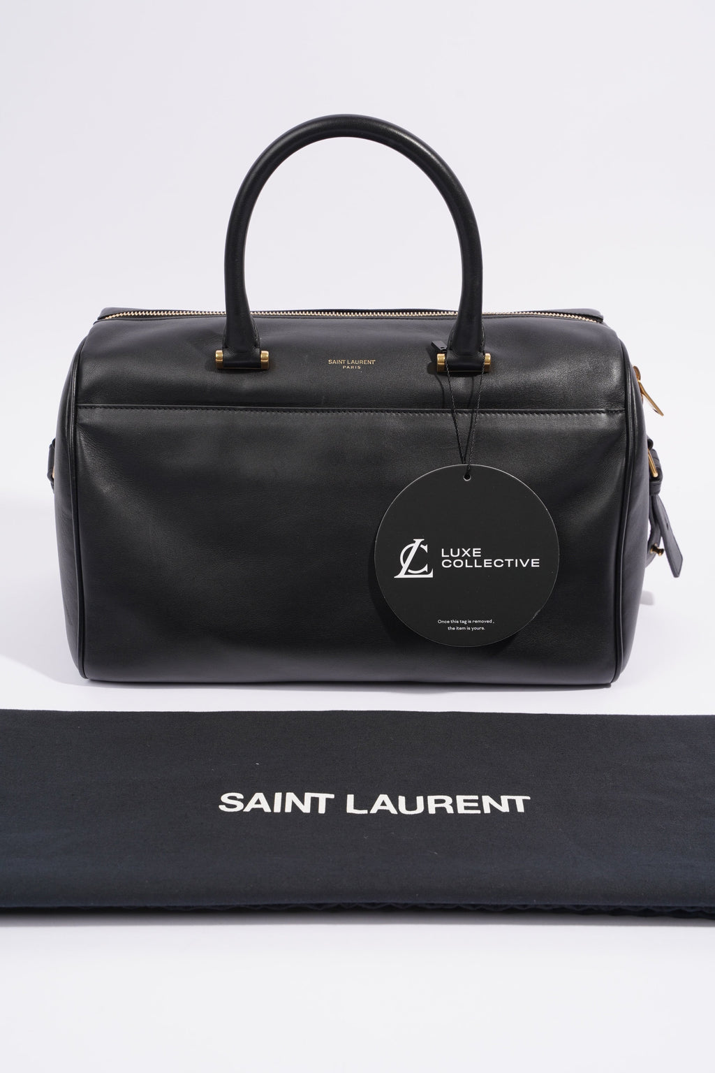 Saint Laurent Duffle Bag Black Leather Small