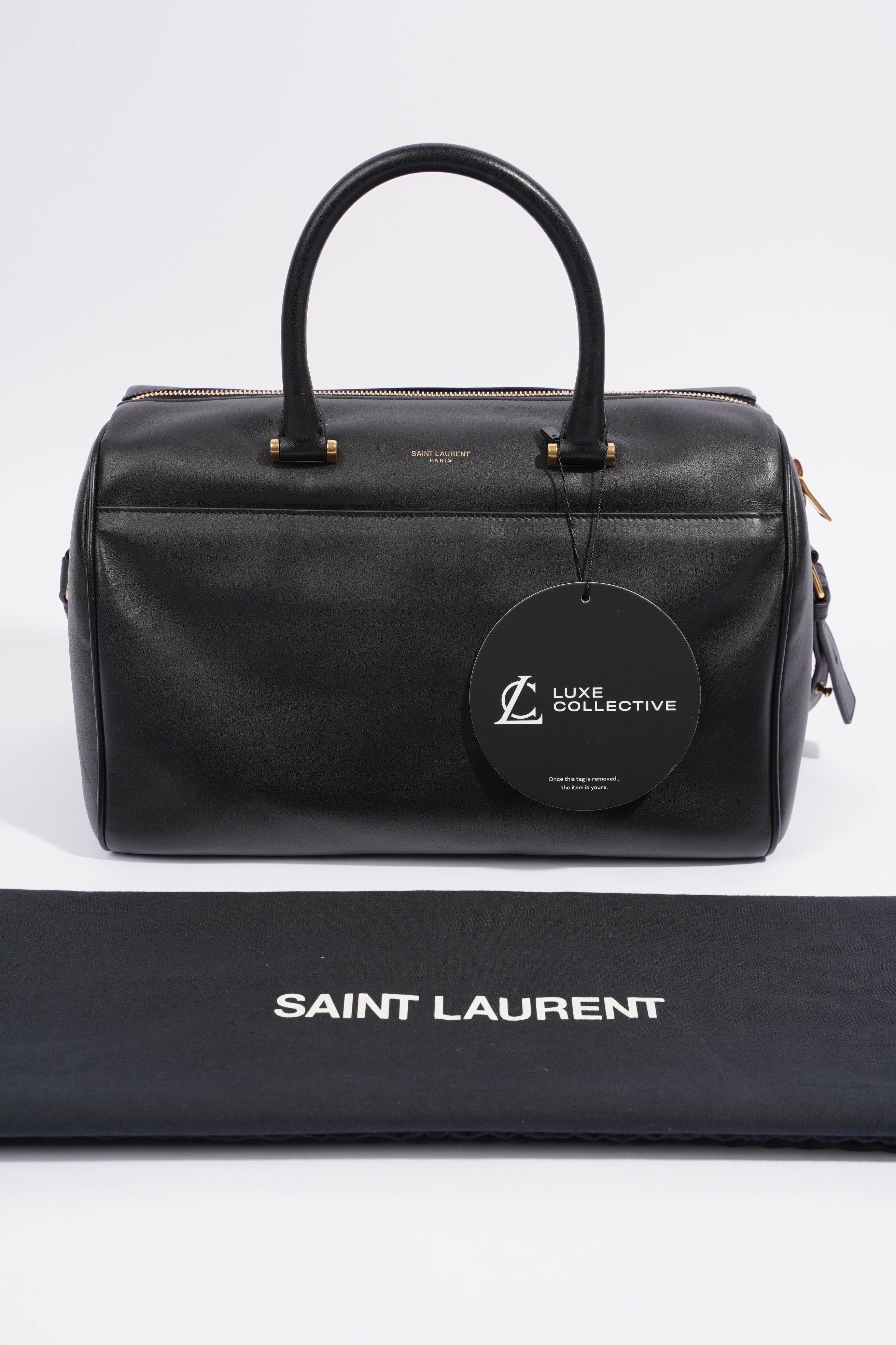 Saint Laurent Duffle Bag Black Leather Small