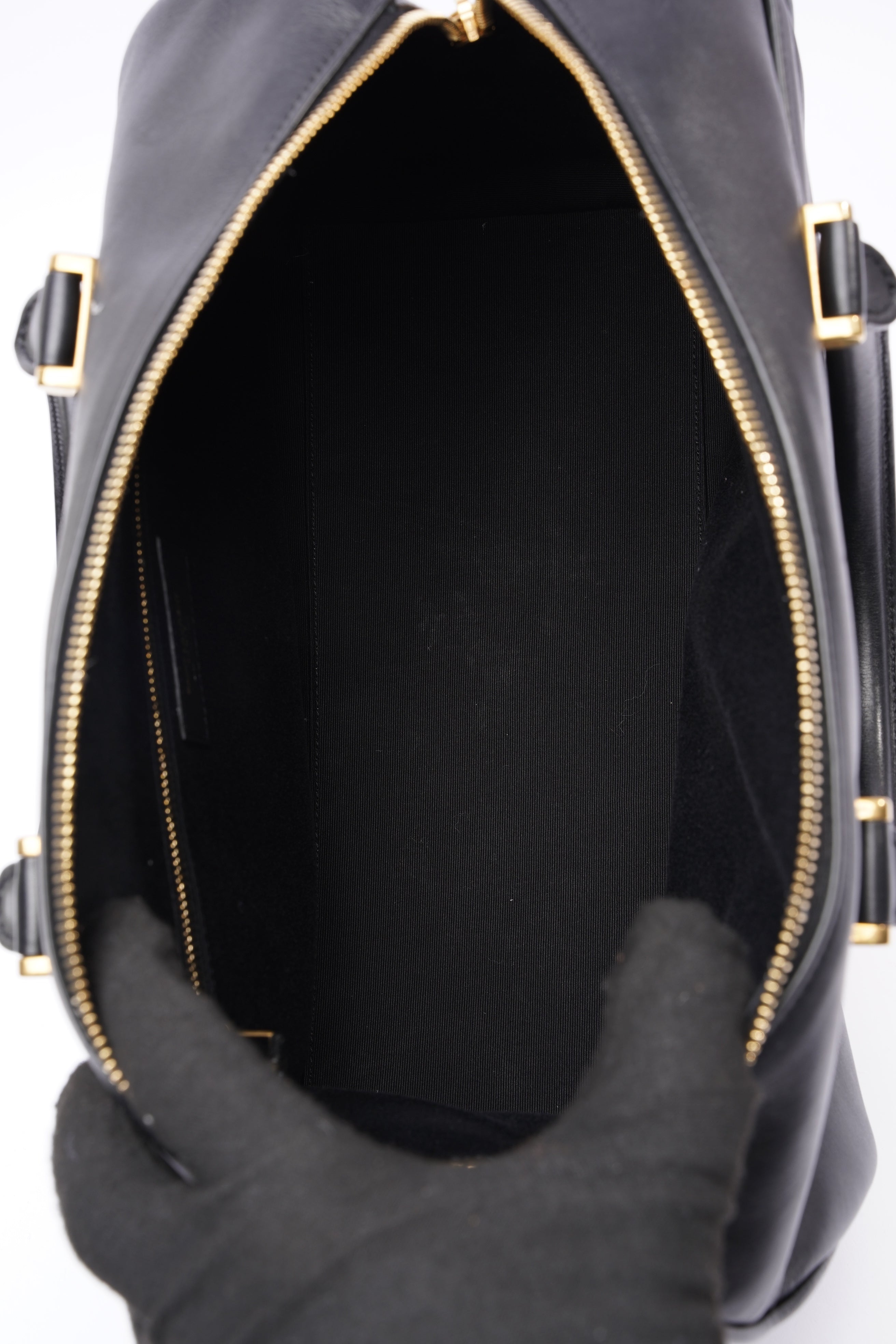 Saint Laurent Duffle Bag Black Leather Small
