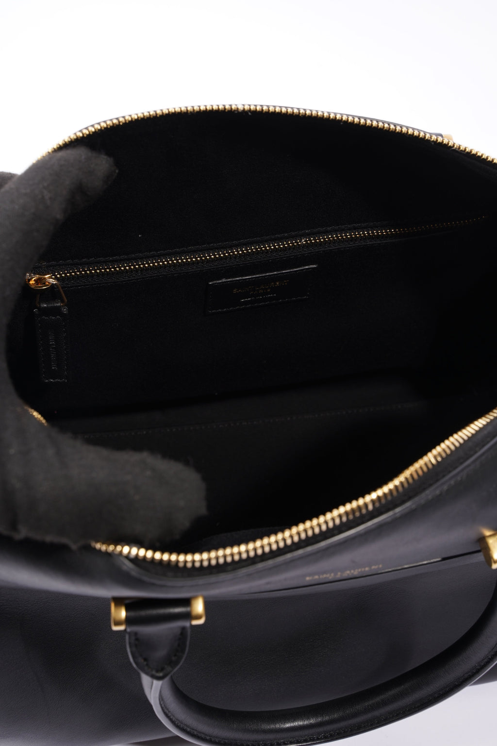 Saint Laurent Duffle Bag Black Leather Small