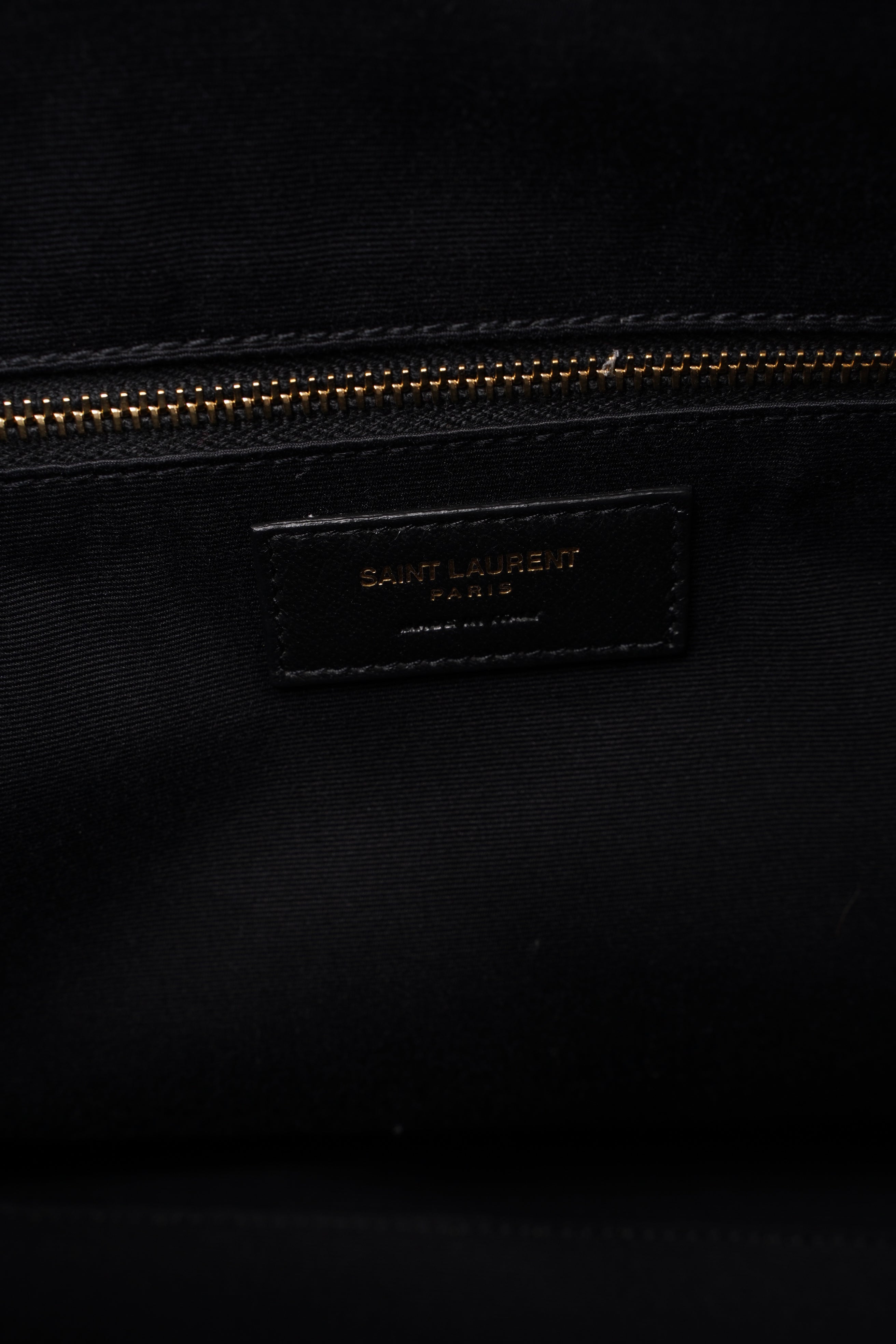 Saint Laurent Duffle Bag Black Leather Small
