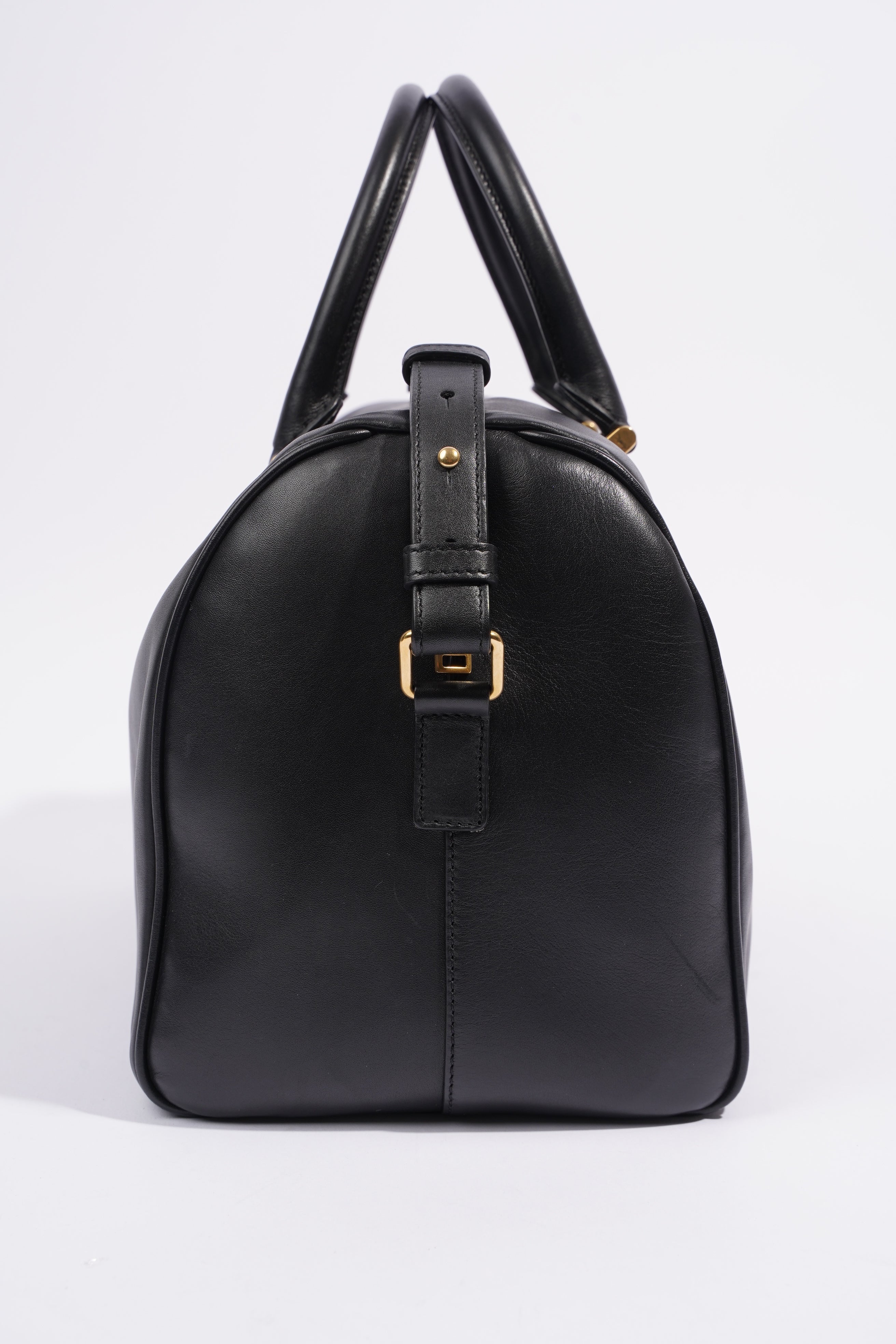 Saint Laurent Duffle Bag Black Leather Small