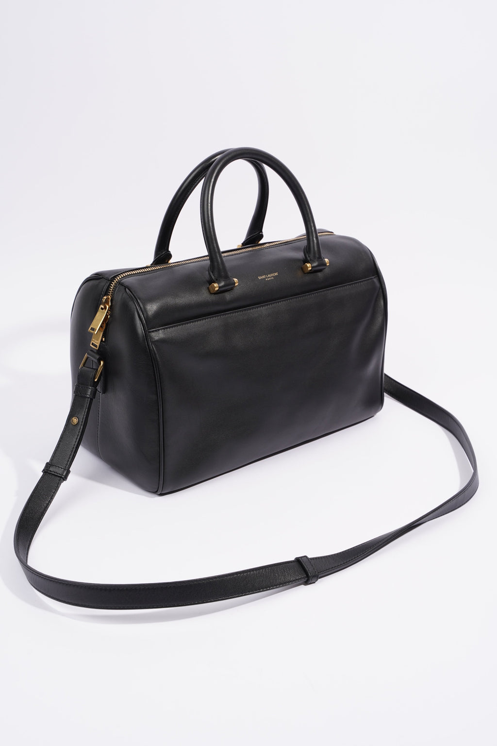 Saint Laurent Duffle Bag Black Leather Small