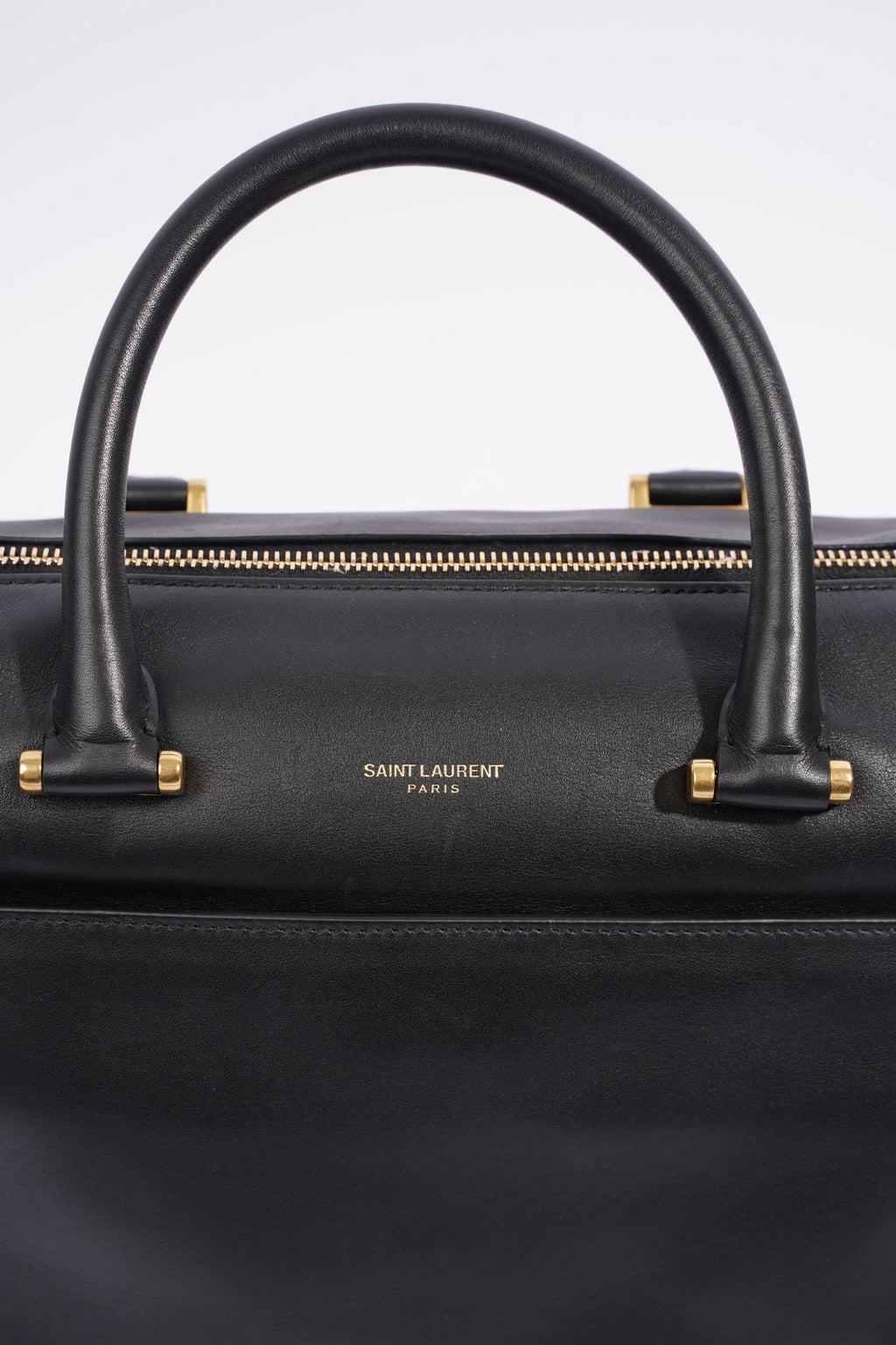 Saint Laurent Duffle Bag Black Leather Small