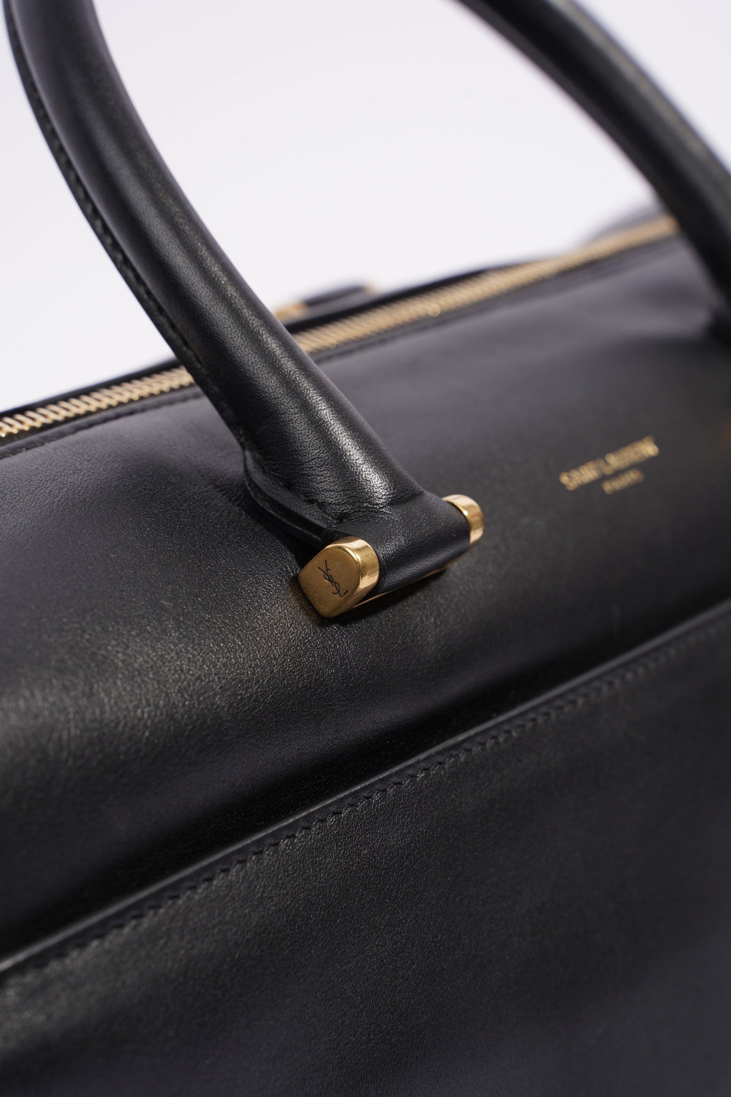 Saint Laurent Duffle Bag Black Leather Small