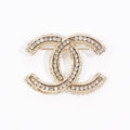 Chanel Brooch Gold / Diamantes Gold Plated