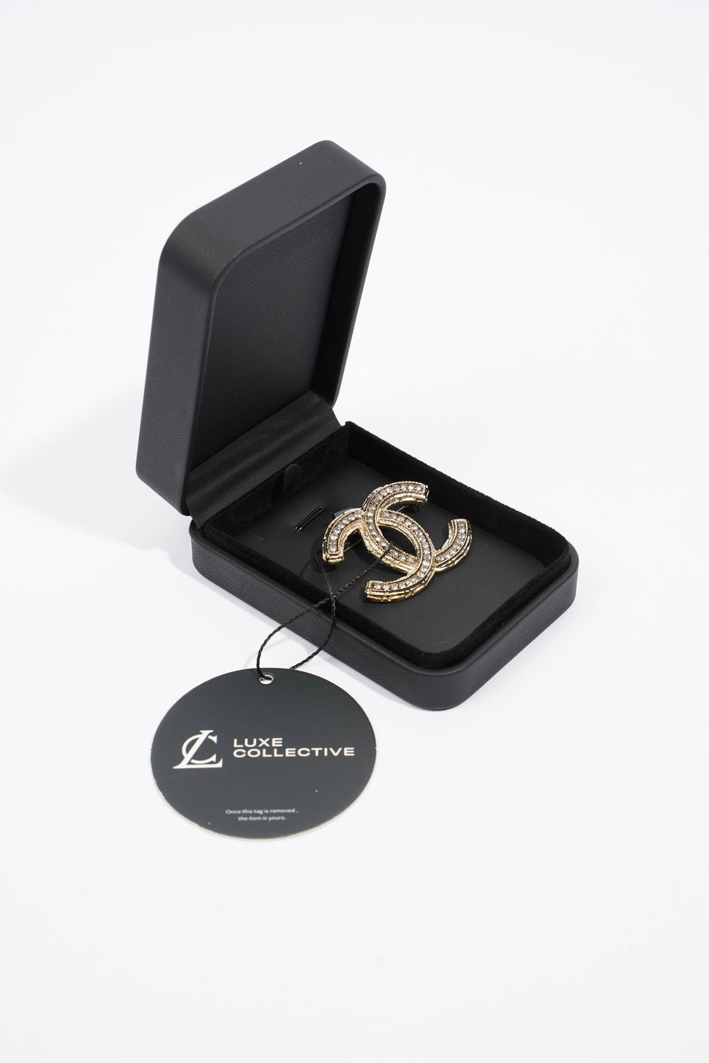 Chanel Brooch Gold / Diamantes Gold Plated