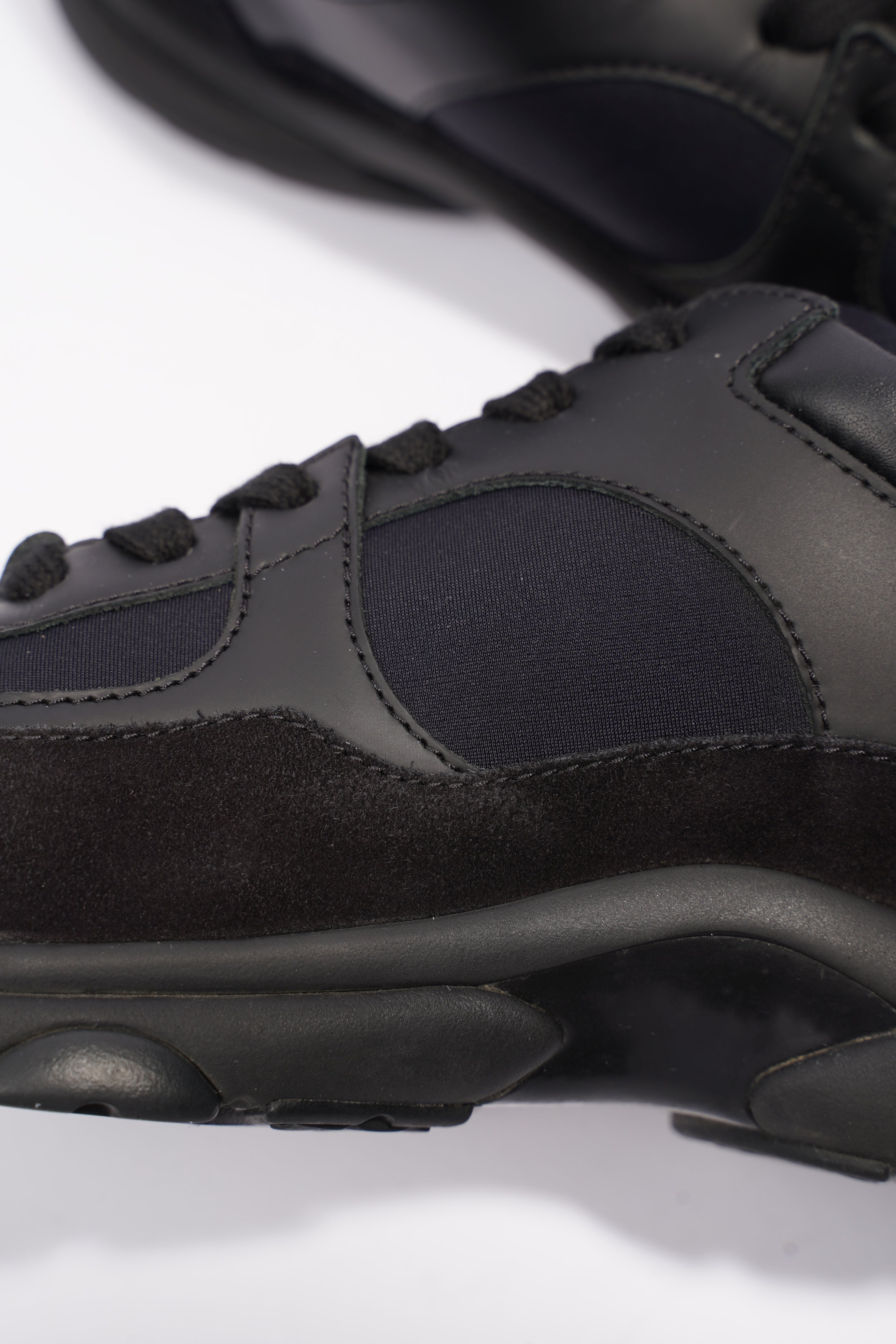 Chanel CC Logo Sneakers Black Suede 36