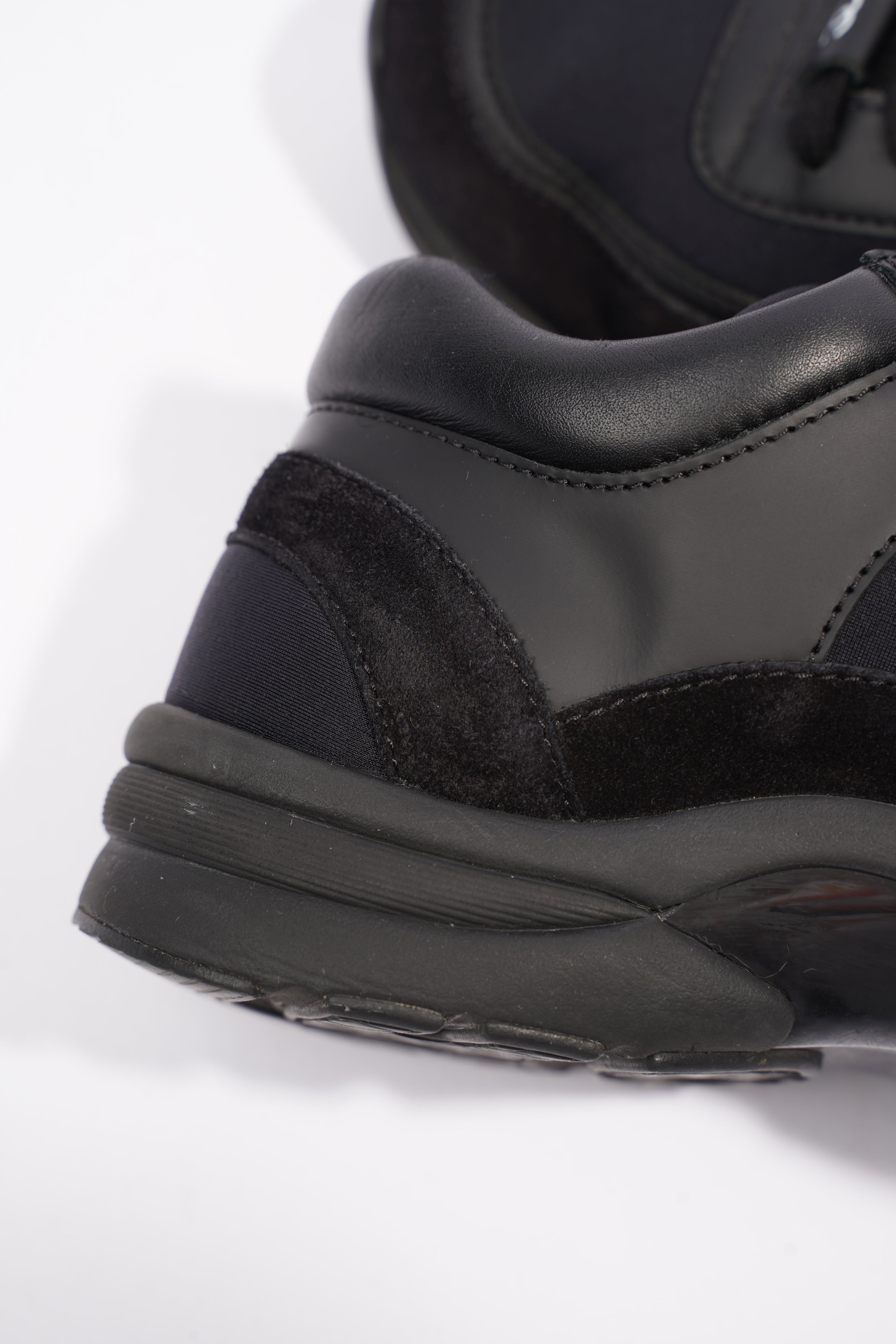 Chanel CC Logo Sneakers Black Suede 36