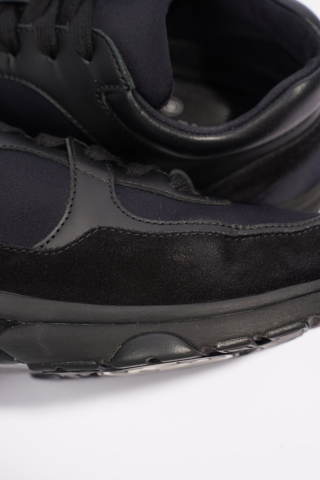 Chanel CC Logo Sneakers Black Suede 36