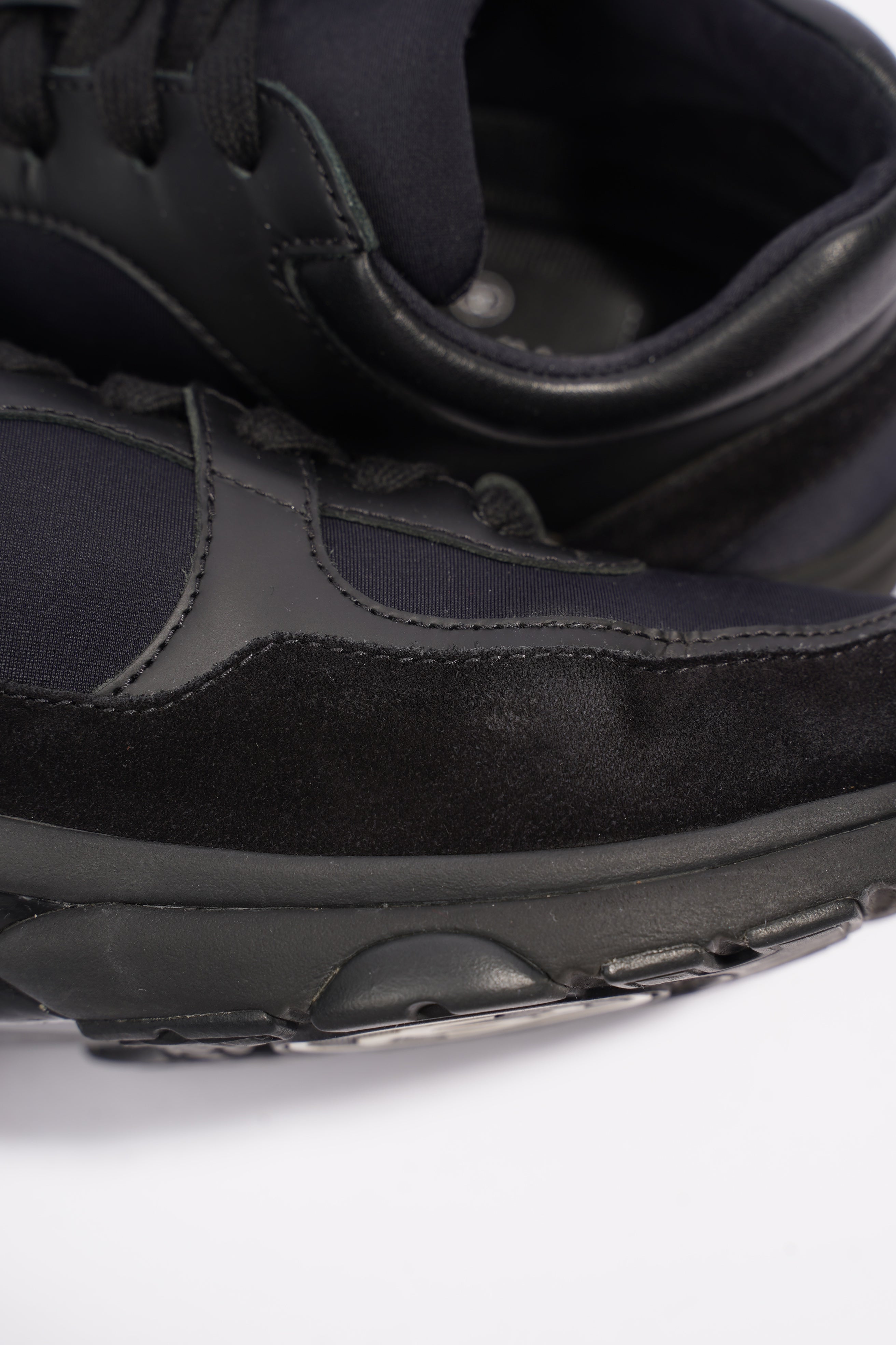Chanel CC Logo Sneakers Black Suede 36