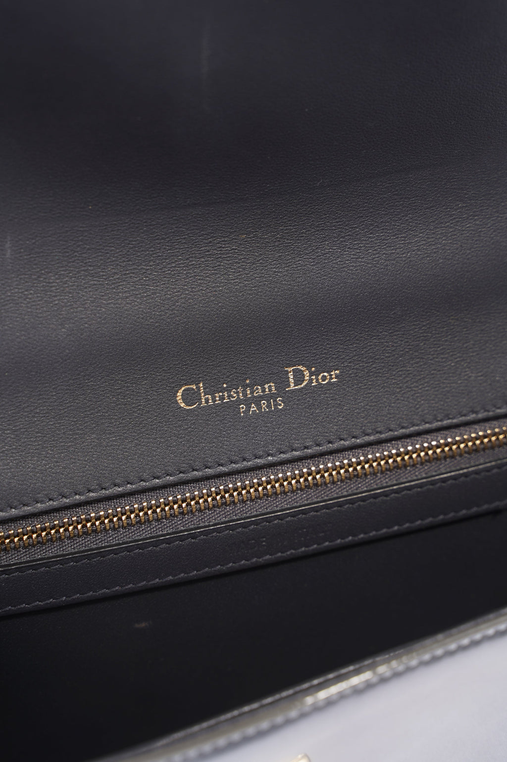 Christian Dior Diorama Silver Patent Leather Small