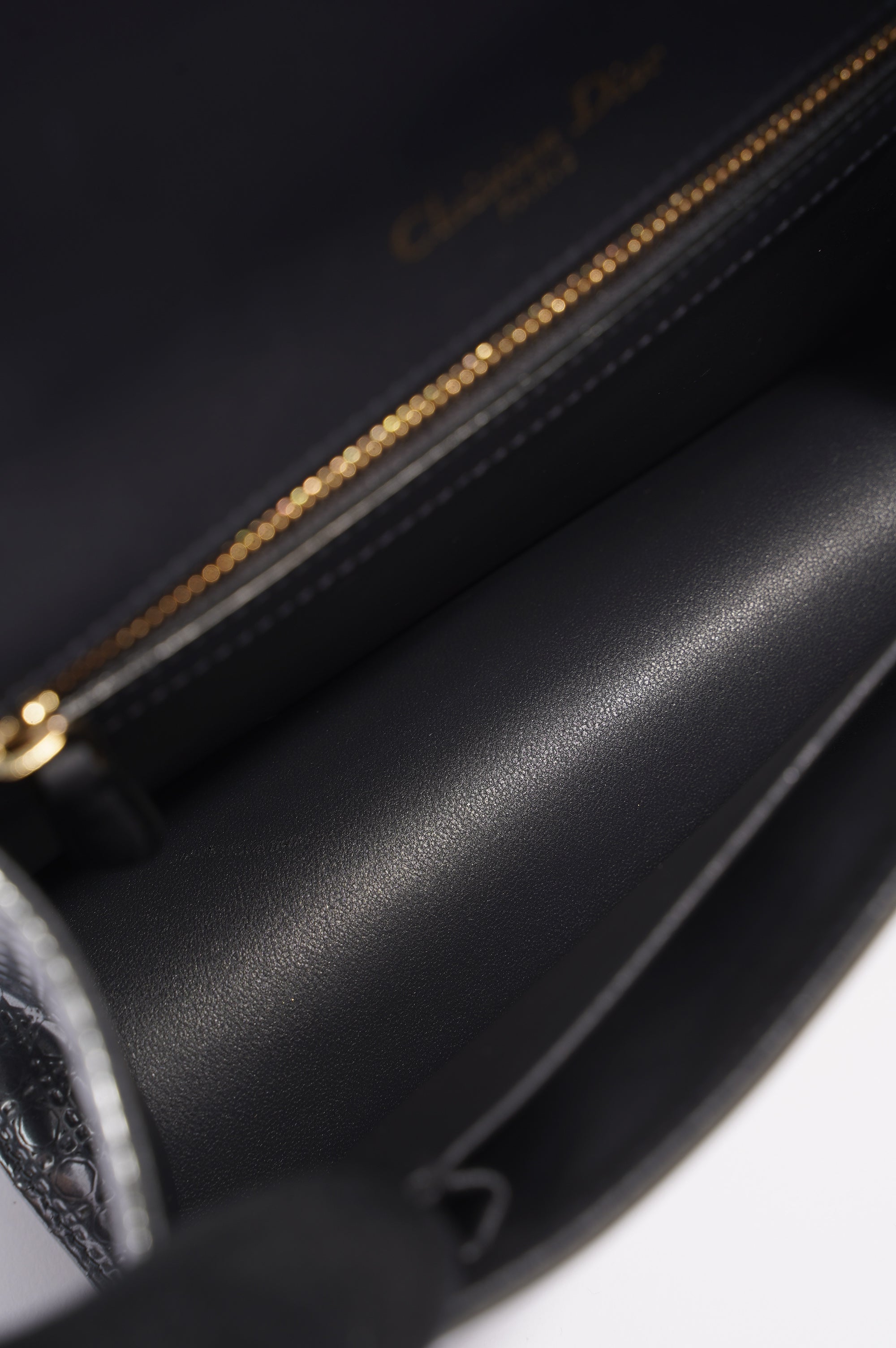 Christian Dior Diorama Silver Patent Leather Small