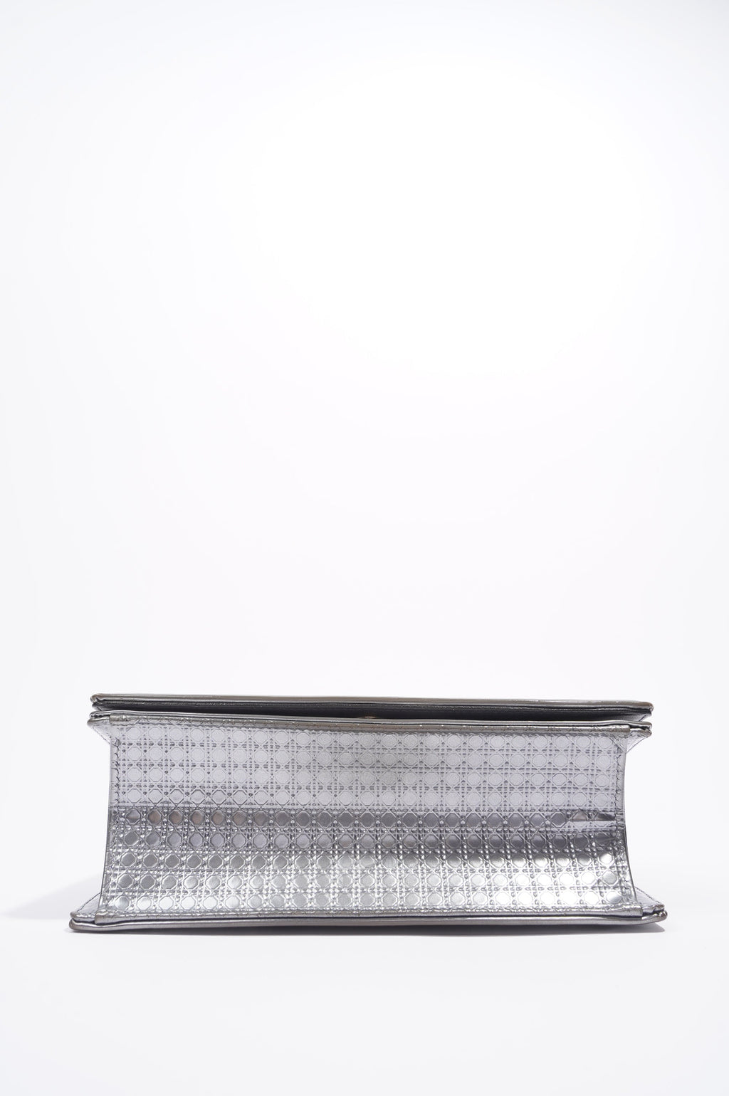 Christian Dior Diorama Silver Patent Leather Small