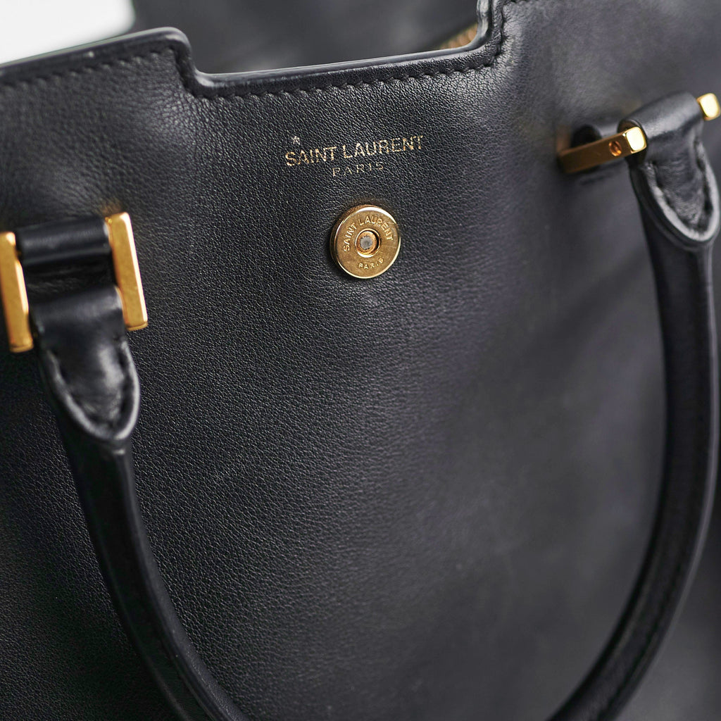 Saint Laurent Toy Cabas Black Shoulder Bag