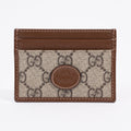 Gucci Card Case With Interlocking G GG Supreme Coated Canvas