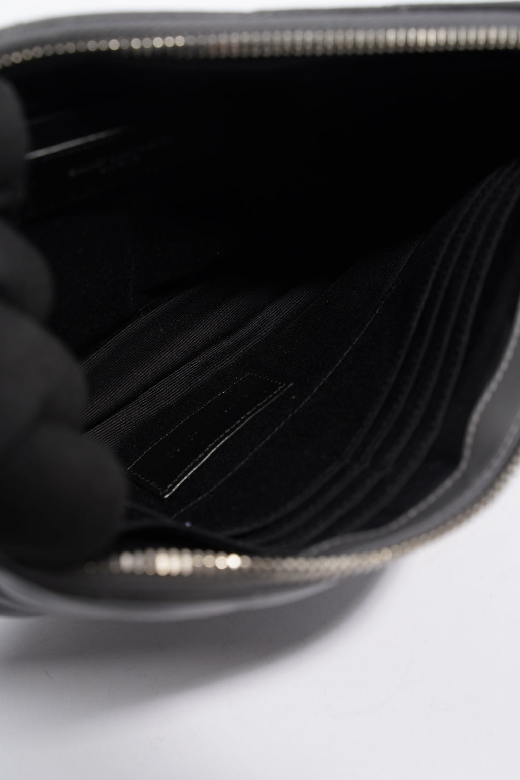 Saint Laurent Jolie Clutch Bag Storm Calfskin Leather
