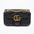 Gucci Marmont Flap Black Matelasse Leather Mini