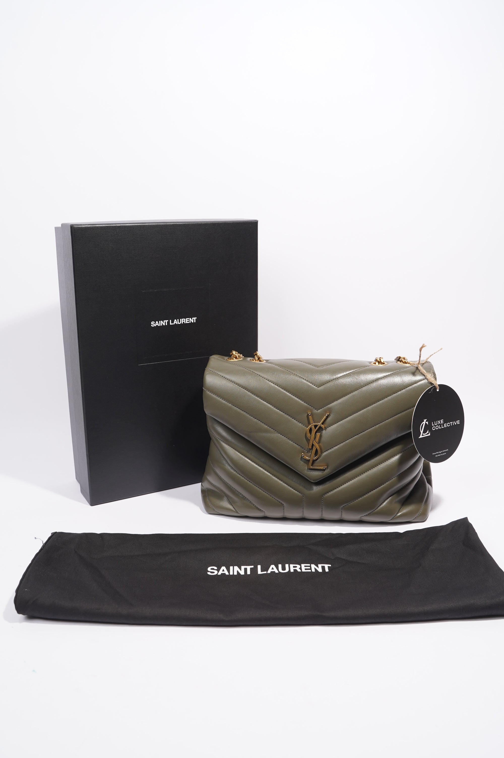 Saint Laurent Lou Lou Shoulder Bag Forrest Green Medium