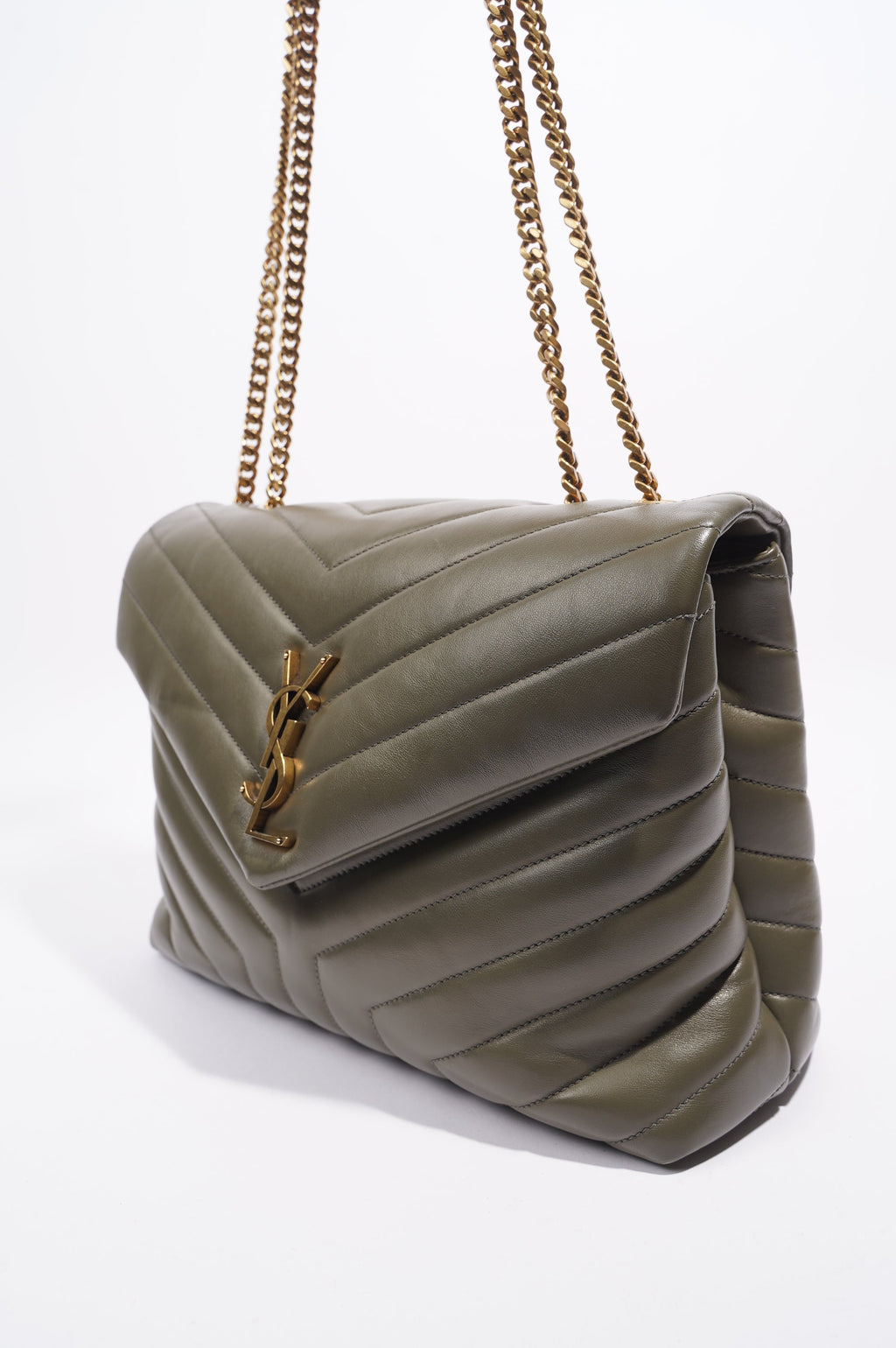 Saint Laurent Lou Lou Shoulder Bag Forrest Green Medium