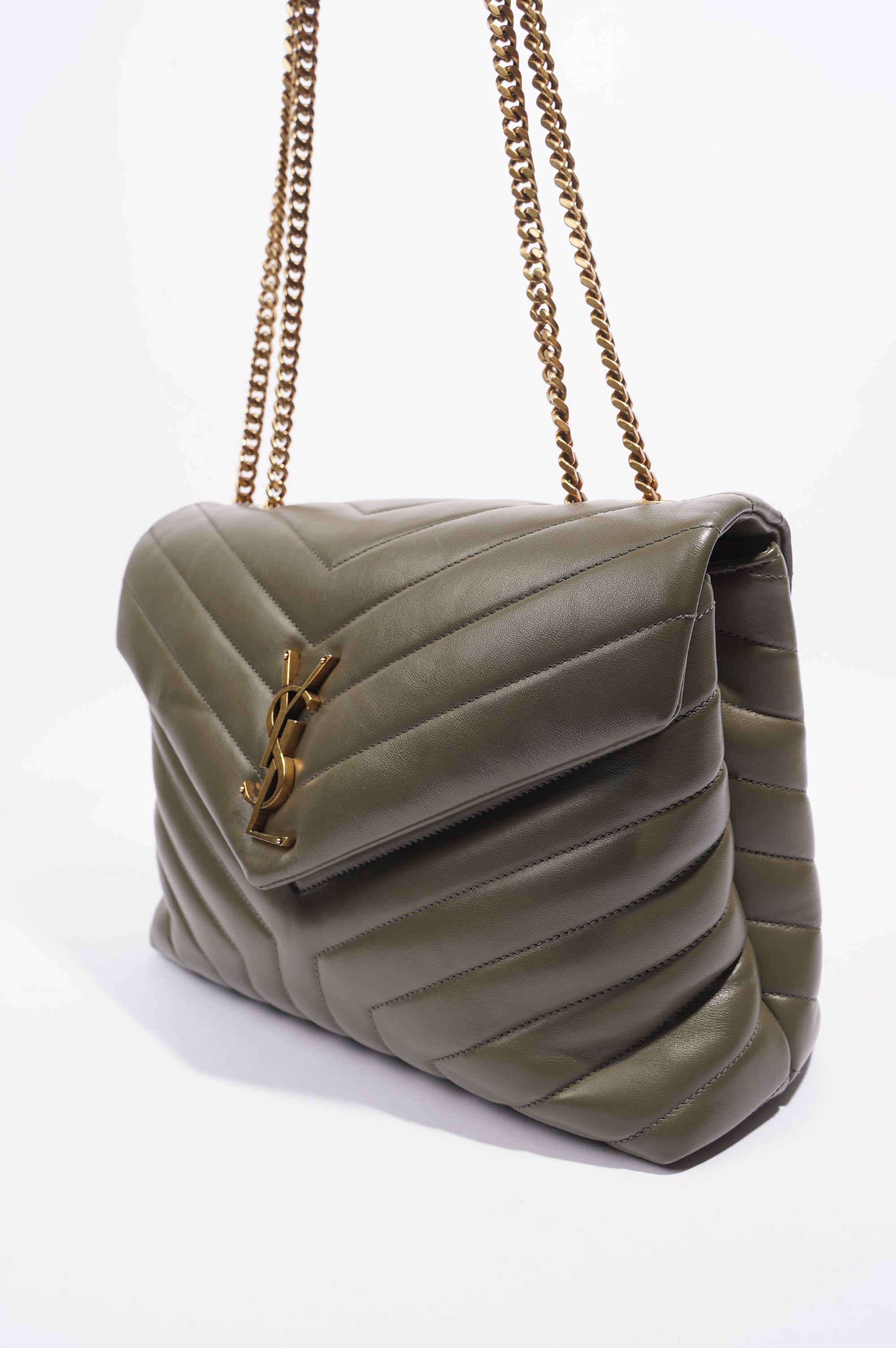 Saint Laurent Lou Lou Shoulder Bag Forrest Green Medium