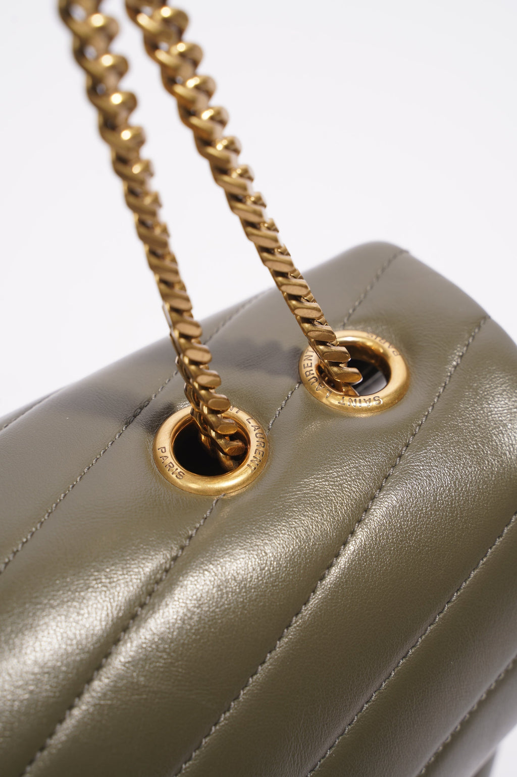 Saint Laurent Lou Lou Shoulder Bag Forrest Green Medium