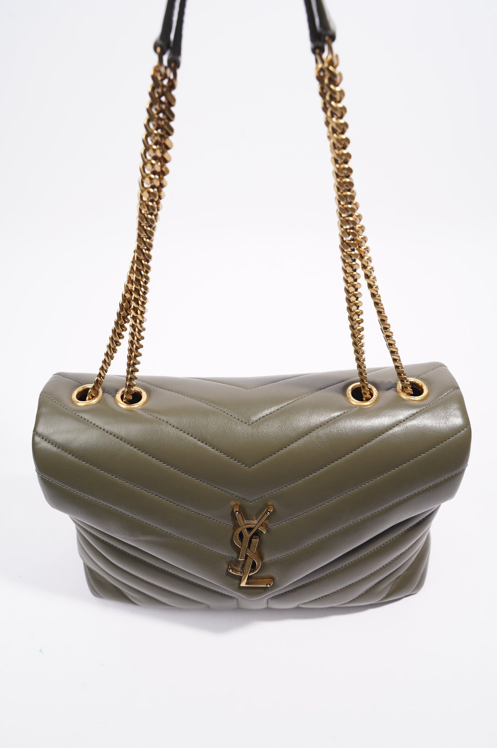 Saint Laurent Lou Lou Shoulder Bag Forrest Green Medium