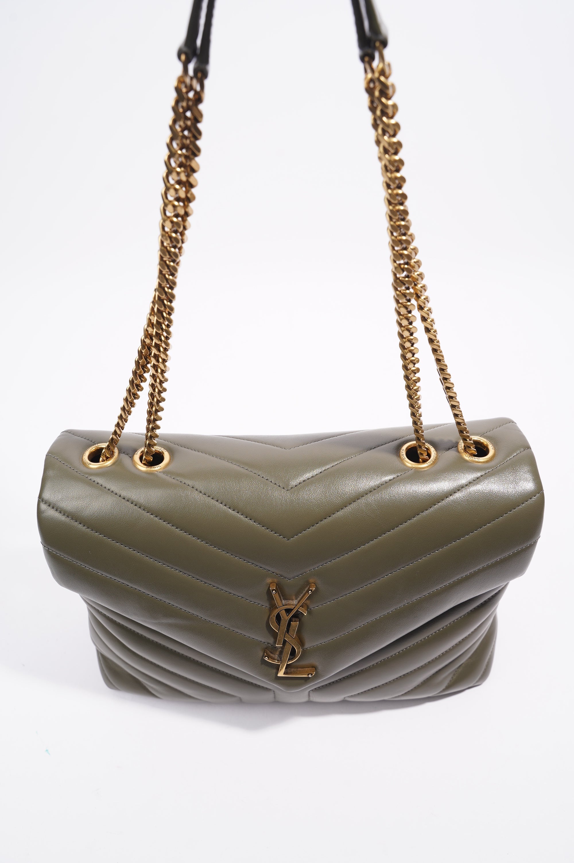 Saint Laurent Lou Lou Shoulder Bag Forrest Green Medium