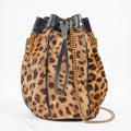 Saint Laurent Talitha Ponyskin-Look Lepoard Print Pony Hair Medium
