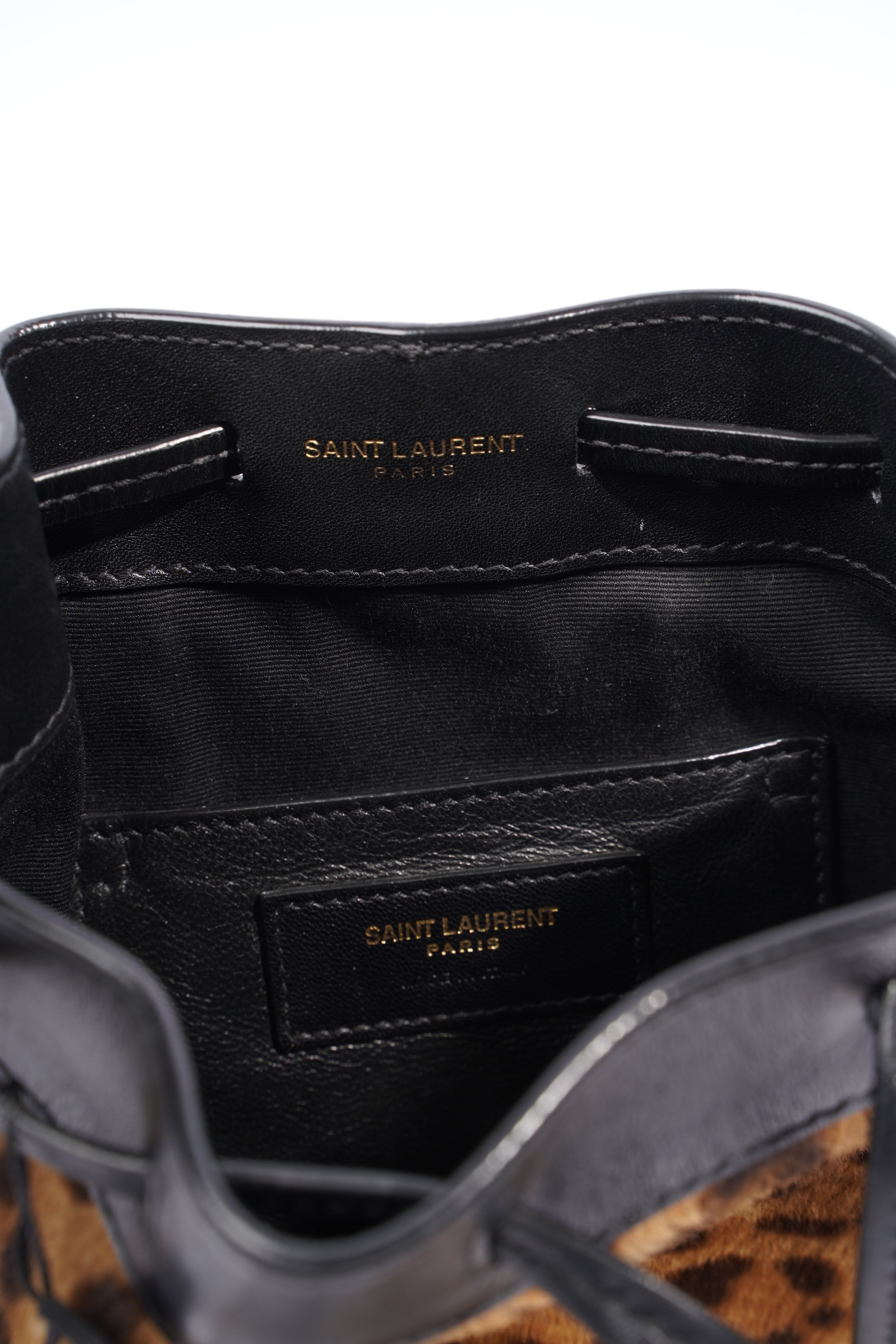 Saint Laurent Talitha Ponyskin-Look Lepoard Print Pony Hair Medium