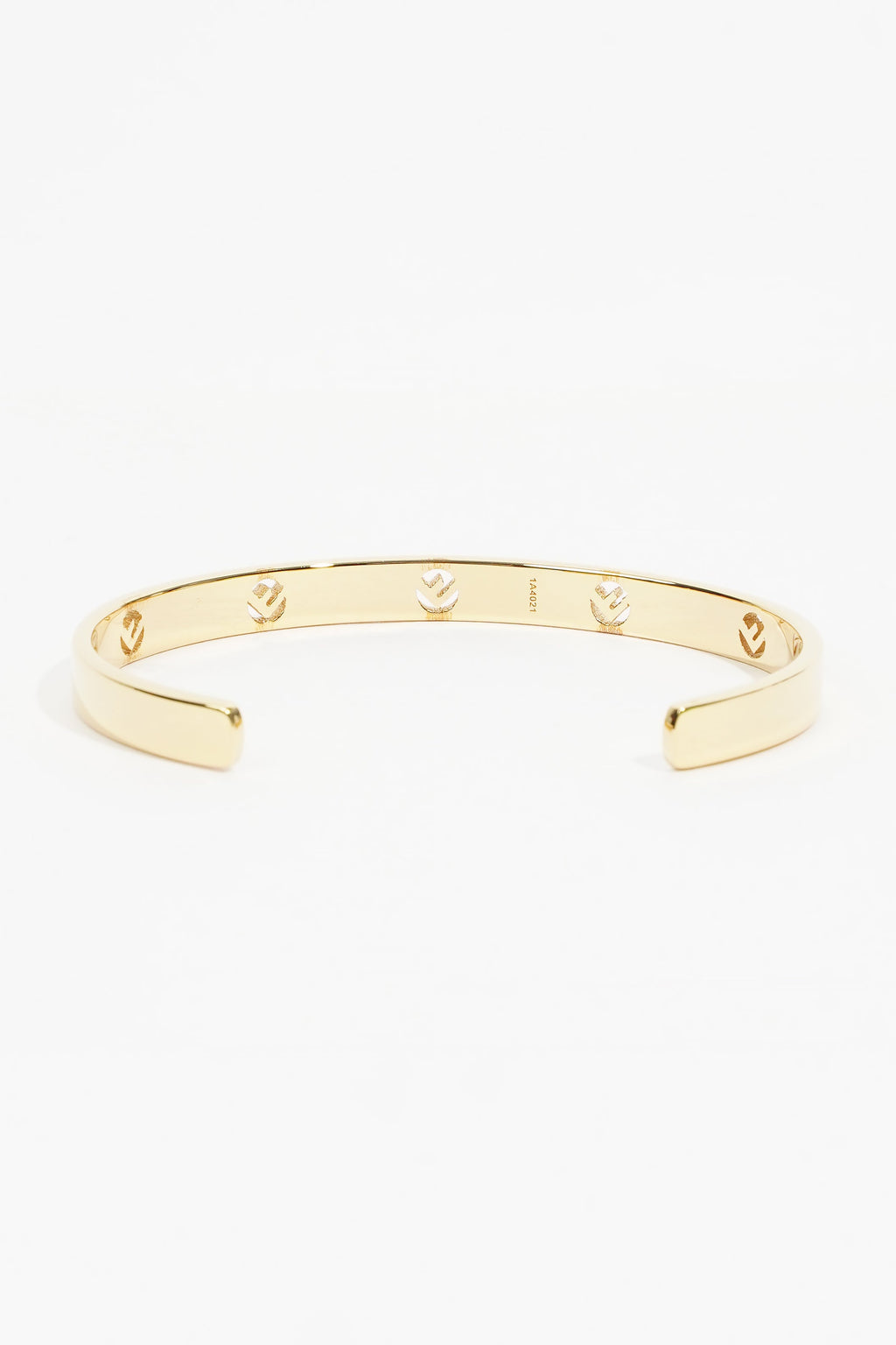 Fendi F Is Fendi Bracelet Gold Crystal Brass Medium