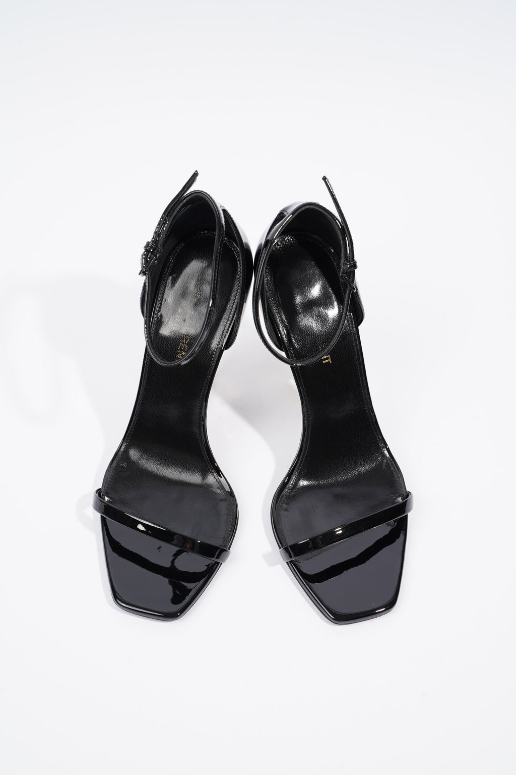 Saint Laurent Opyum 110 Black / Gold Patent Leather EU 38.5 UK 5.5