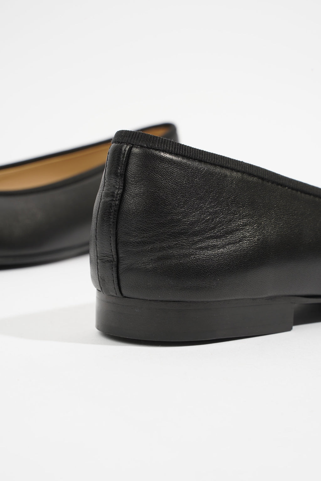 Chanel Patent Toe Ballet Flat Black Leather EU 40 UK 7