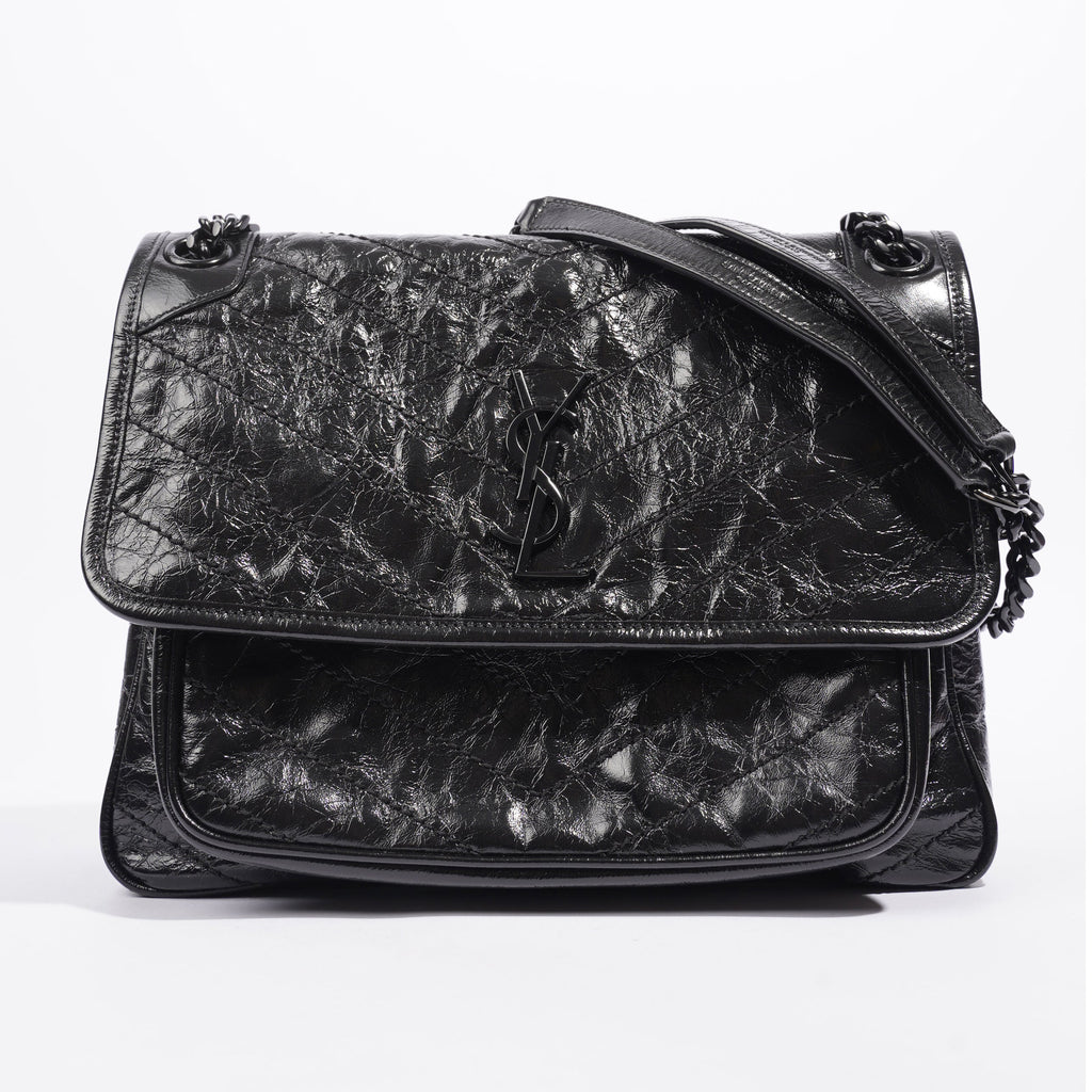 Saint Laurent Niki Black Leather Medium