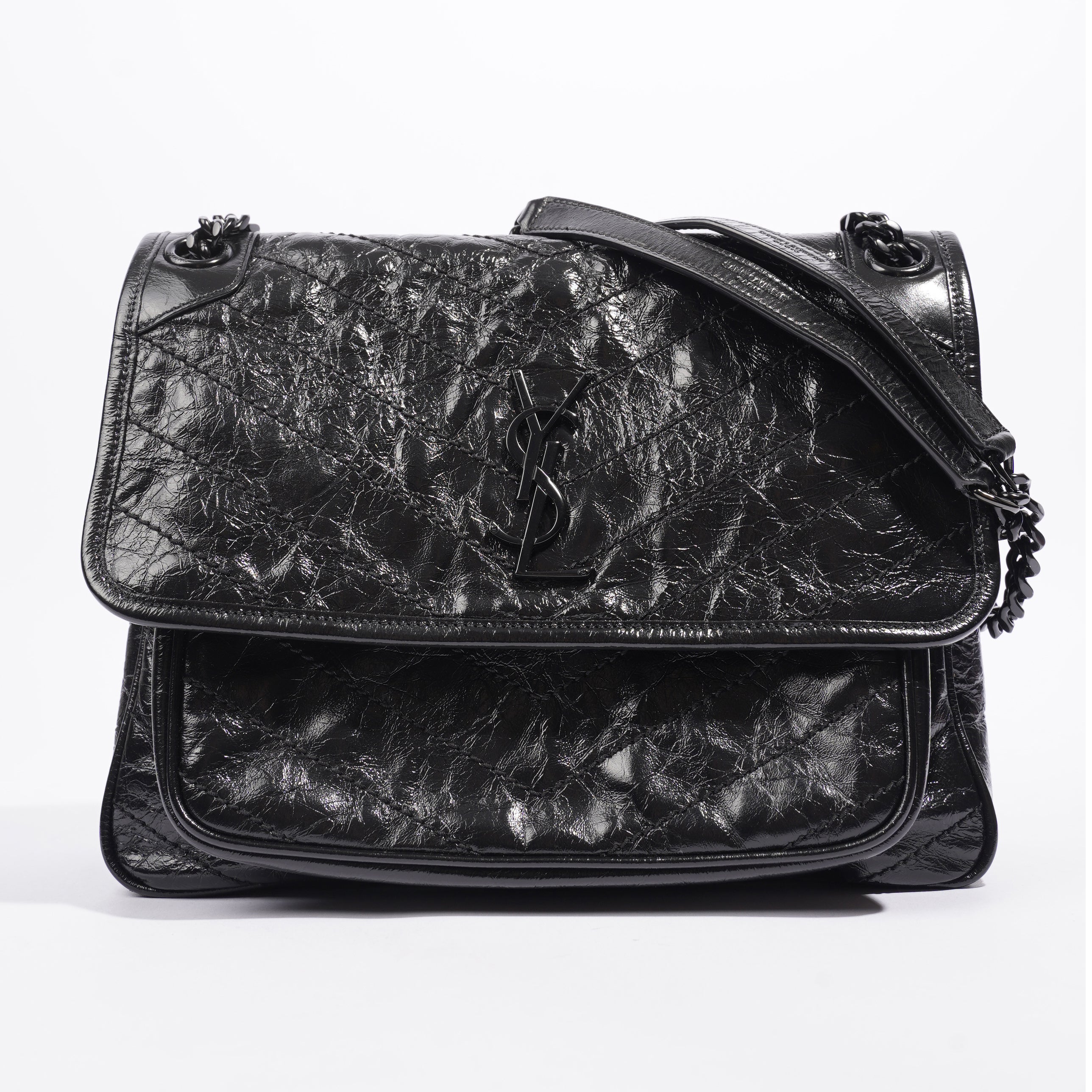 Saint Laurent Niki Black Leather Medium