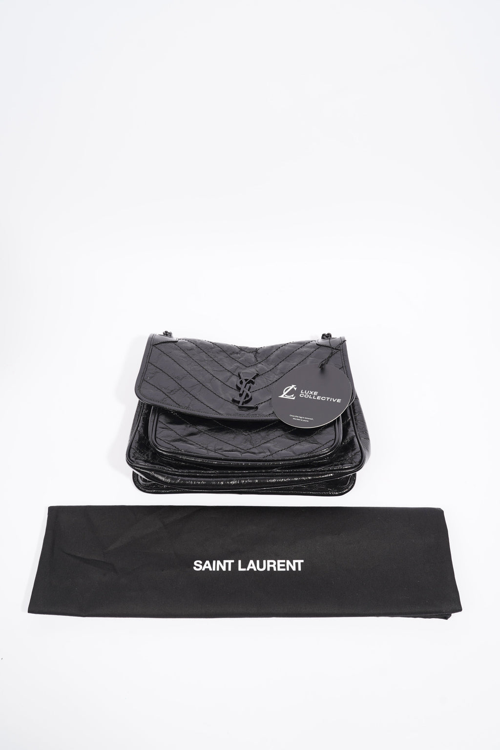 Saint Laurent Niki Black Leather Medium