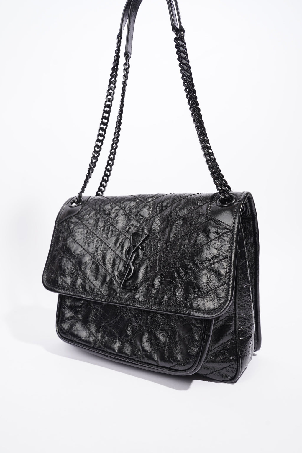 Saint Laurent Niki Black Leather Medium