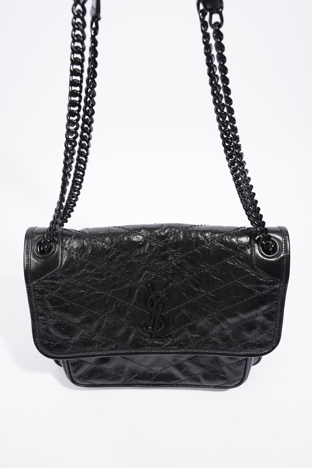 Saint Laurent Niki Black Leather Medium