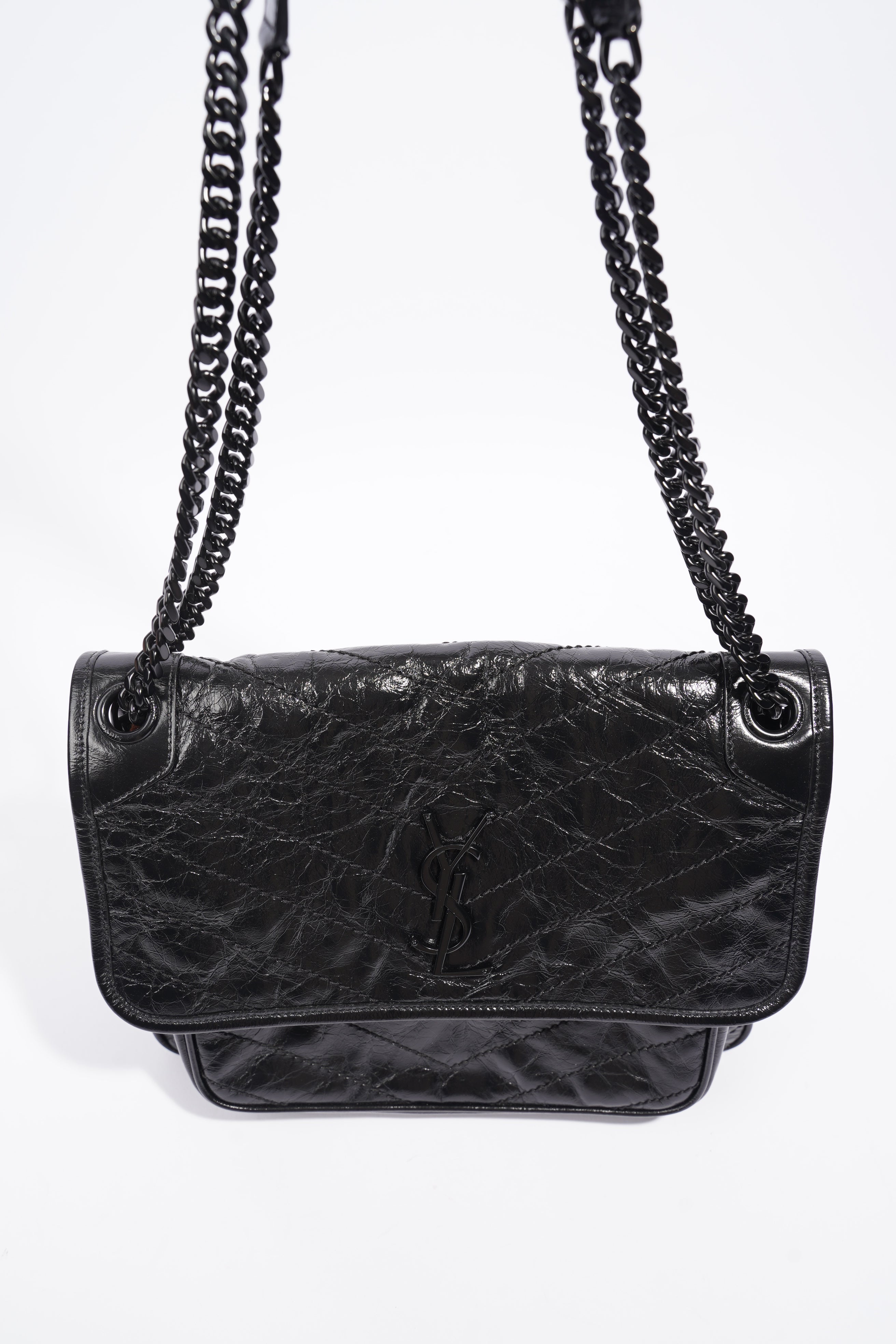 Saint Laurent Niki Black Leather Medium