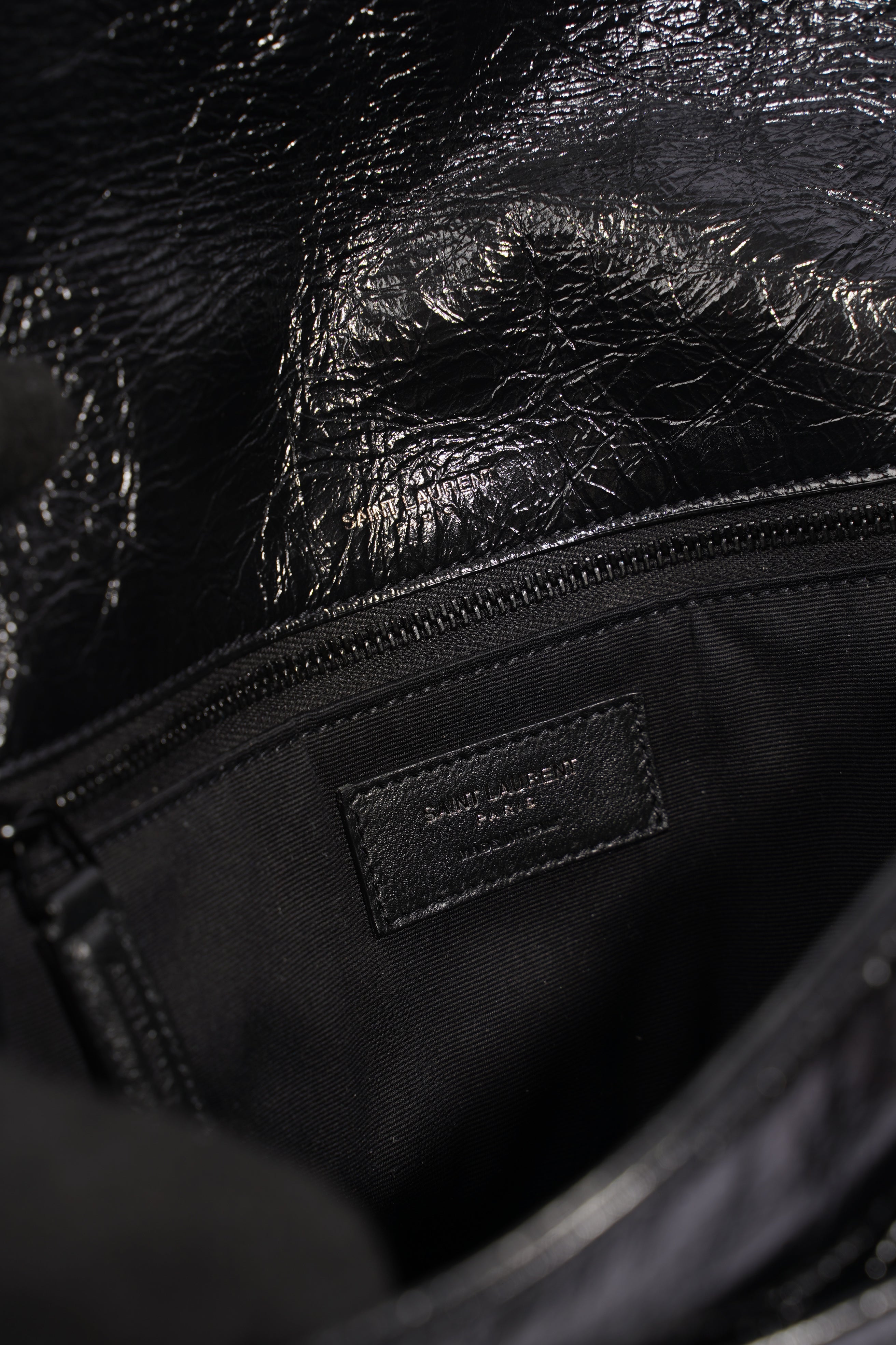 Saint Laurent Niki Black Leather Medium